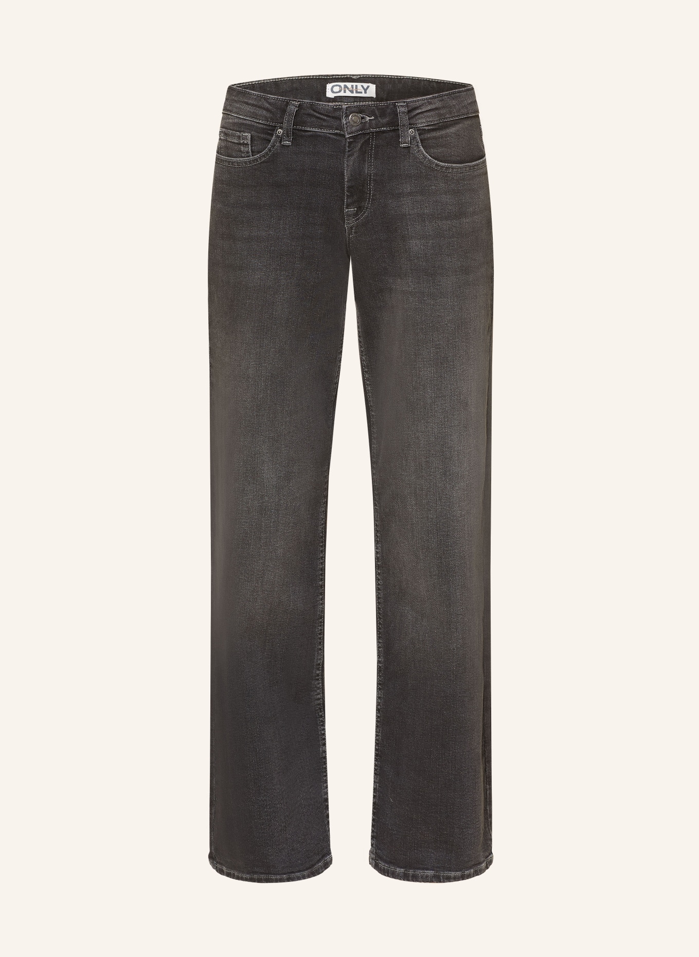ONLY Wide Leg Jeans: Washed Black/RG