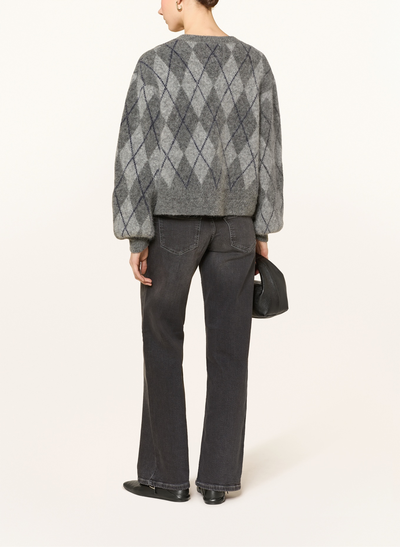 ONLY Wide Leg Jeans: Washed Black/RG