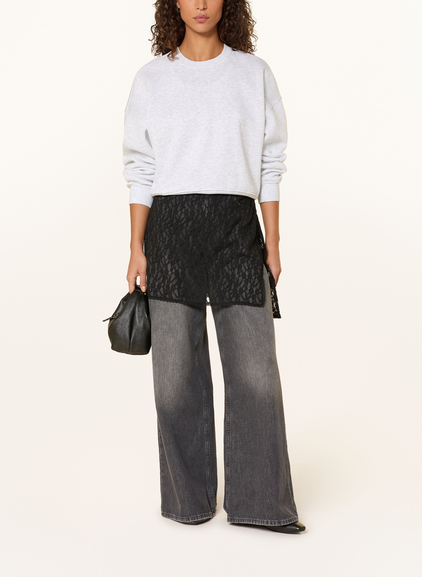 ONLY mikina: SVĚTLE ŠEDÁ