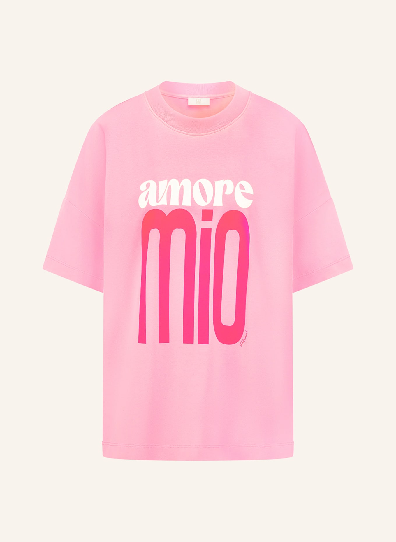 RIANI oversized shirt: PINK / WHITE