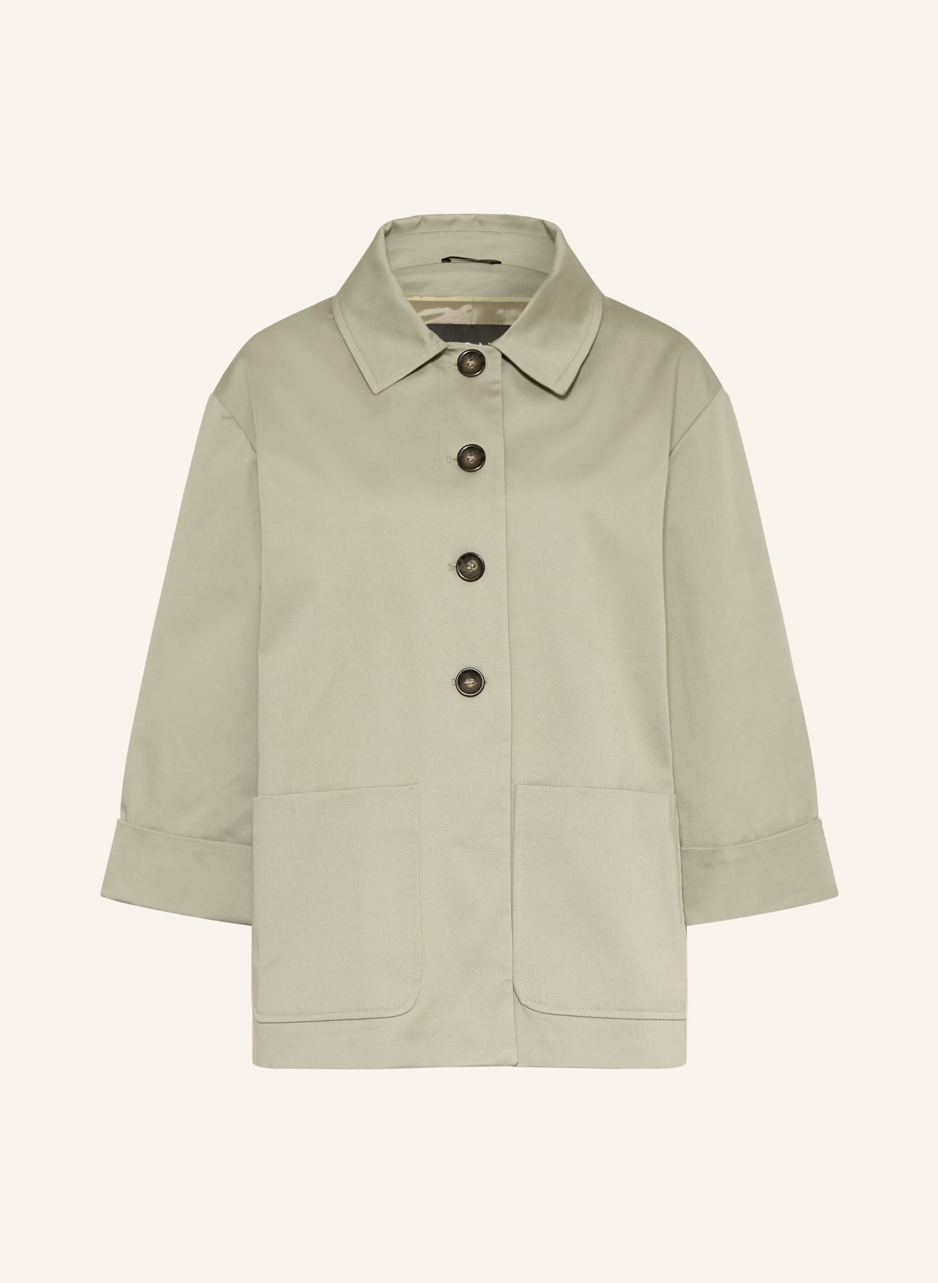 ICONS CINZIA ROCCA Overjacket mit 3/4-Arm: KHAKI