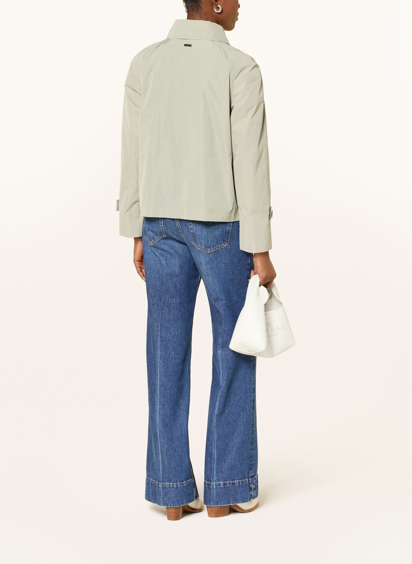 ICONS CINZIA ROCCA trenchcoat: OLIVOVÁ