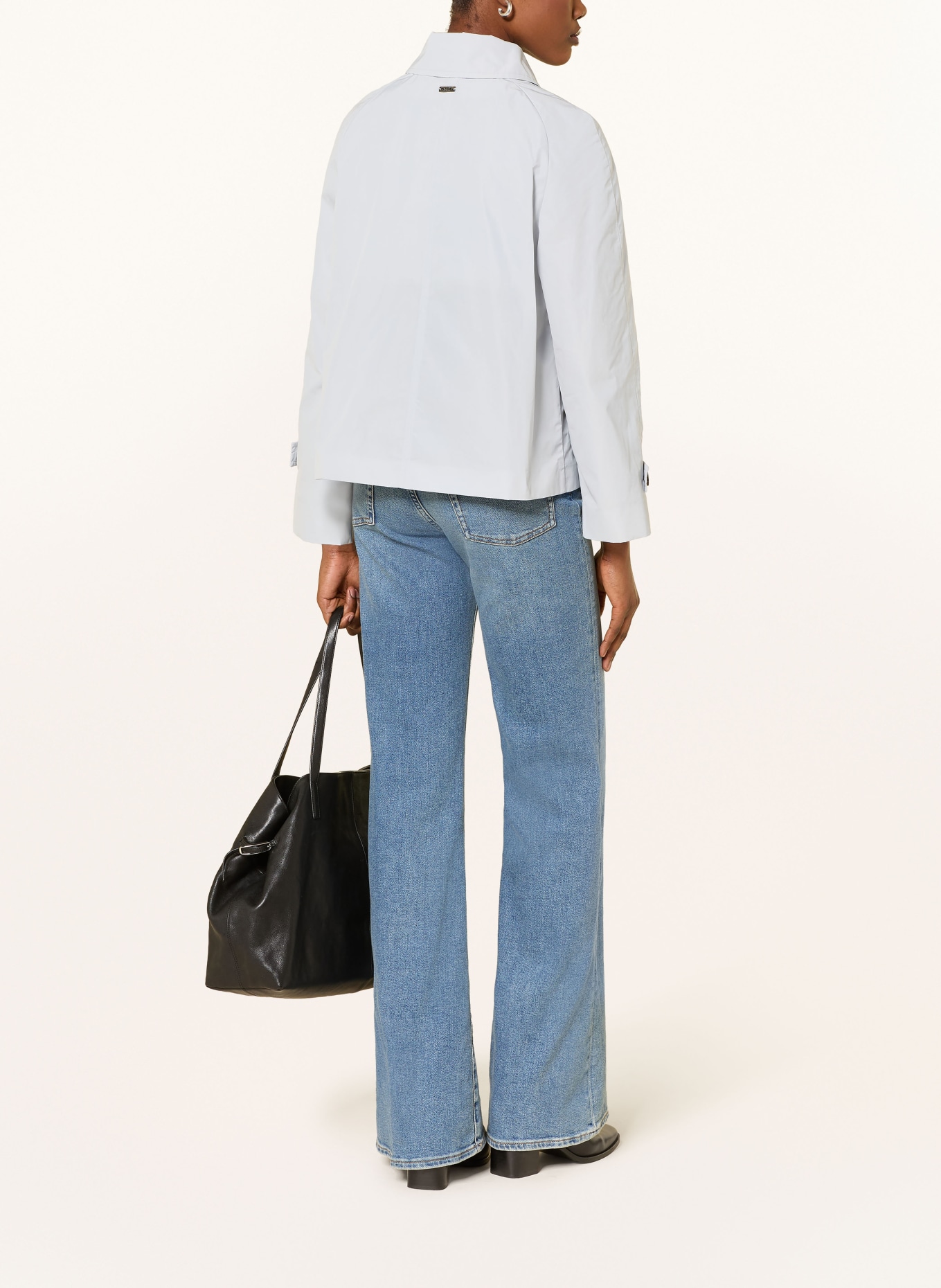 ICONS CINZIA ROCCA trenchcoat: ČERNOŠEDÁ