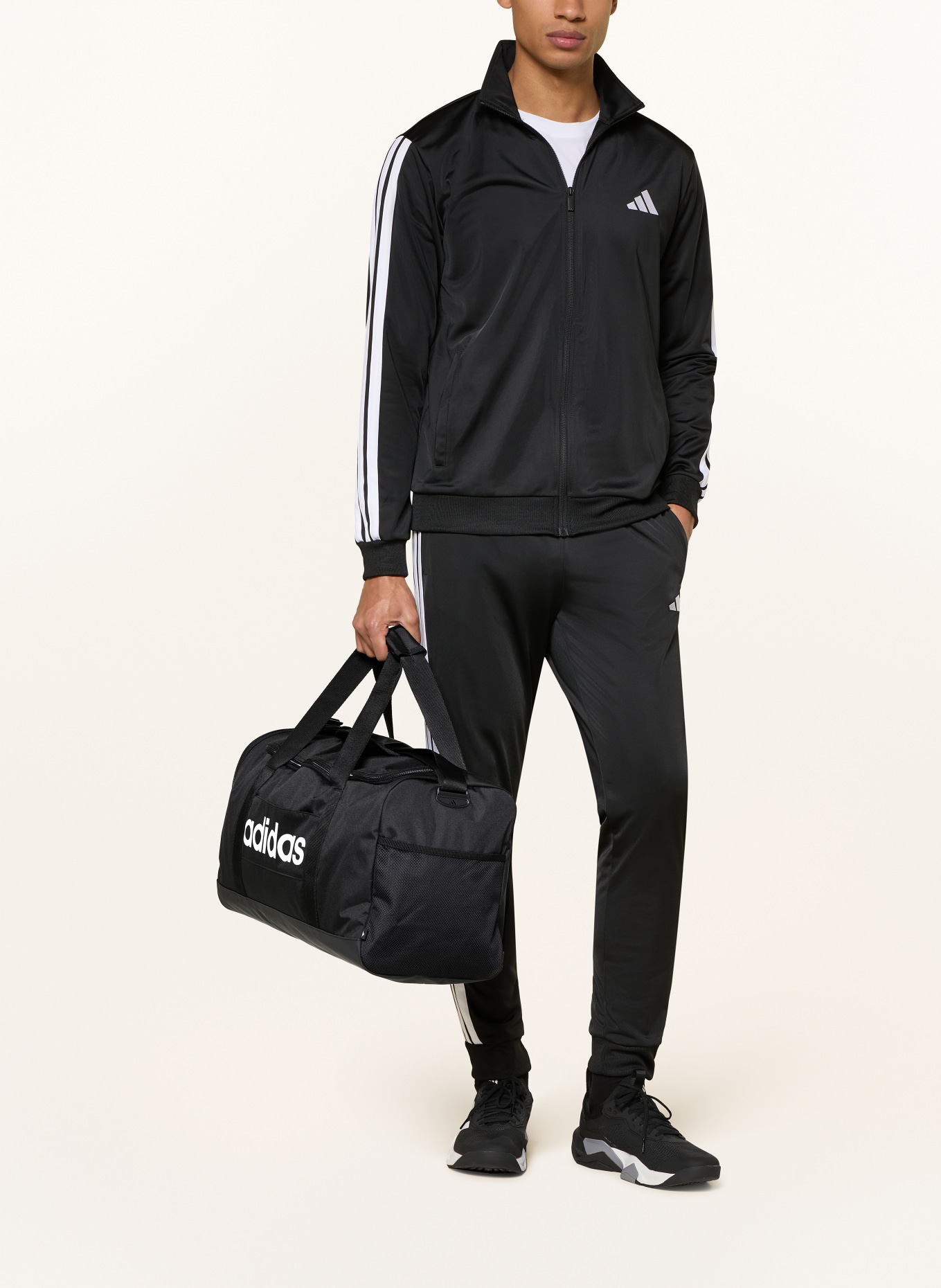 adidas Sporttasche LINEAR DUFFELBAG M: SCHWARZ / WEISS