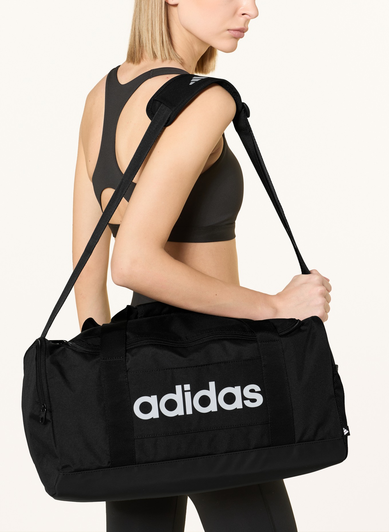 adidas Sporttasche LINEAR DUFFELBAG S: SCHWARZ / WEISS