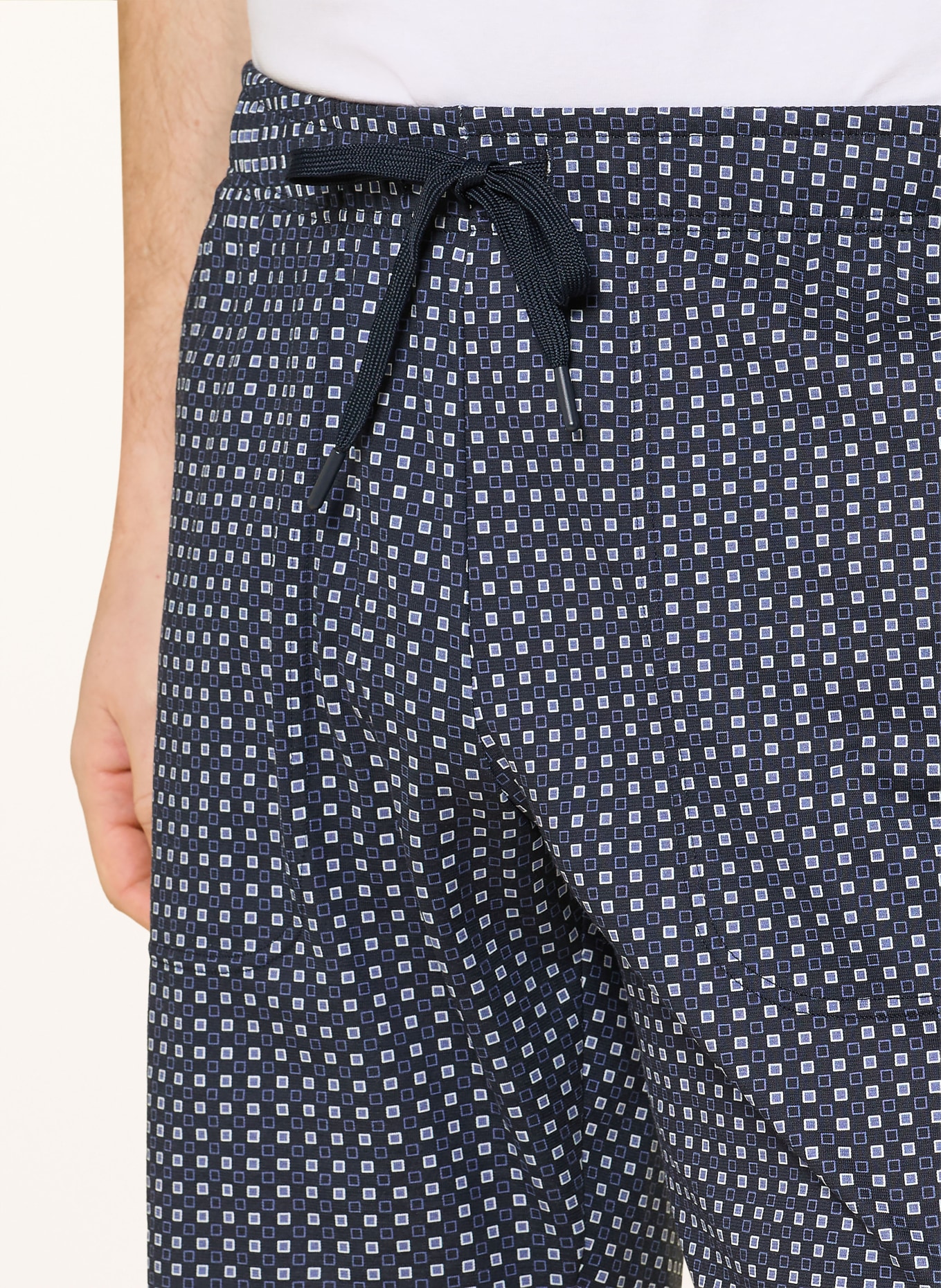 CALIDA Schlafshorts REMIX BASIC SLEEP: DUNKELBLAU / HELLBLAU / WEISS