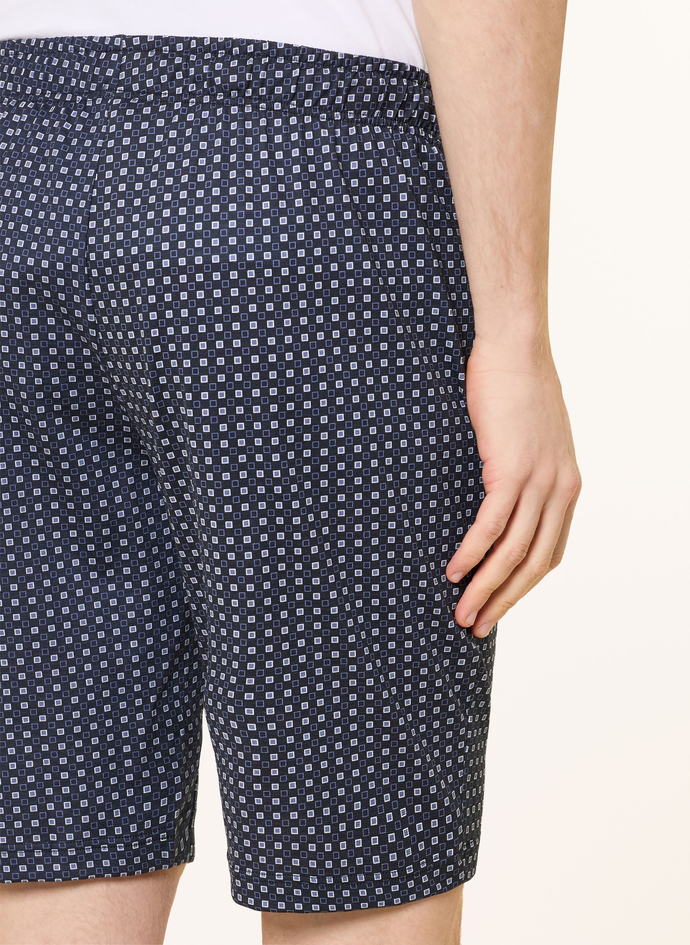 CALIDA Schlafshorts REMIX BASIC SLEEP: DUNKELBLAU / HELLBLAU / WEISS