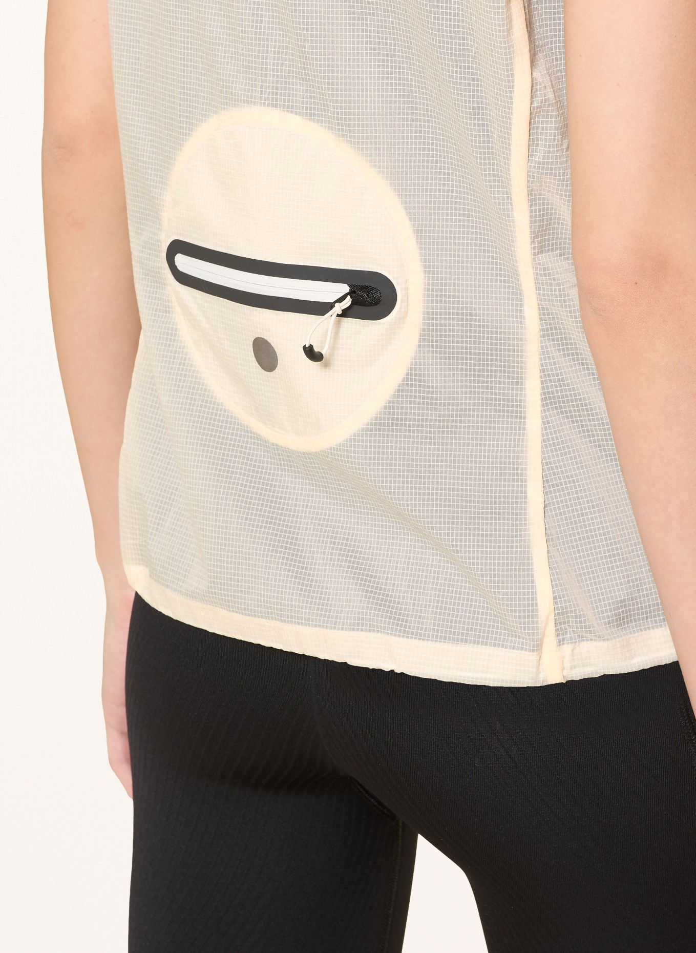 ASICS Laufweste METARUN PACKABLE: CREME / SCHWARZ