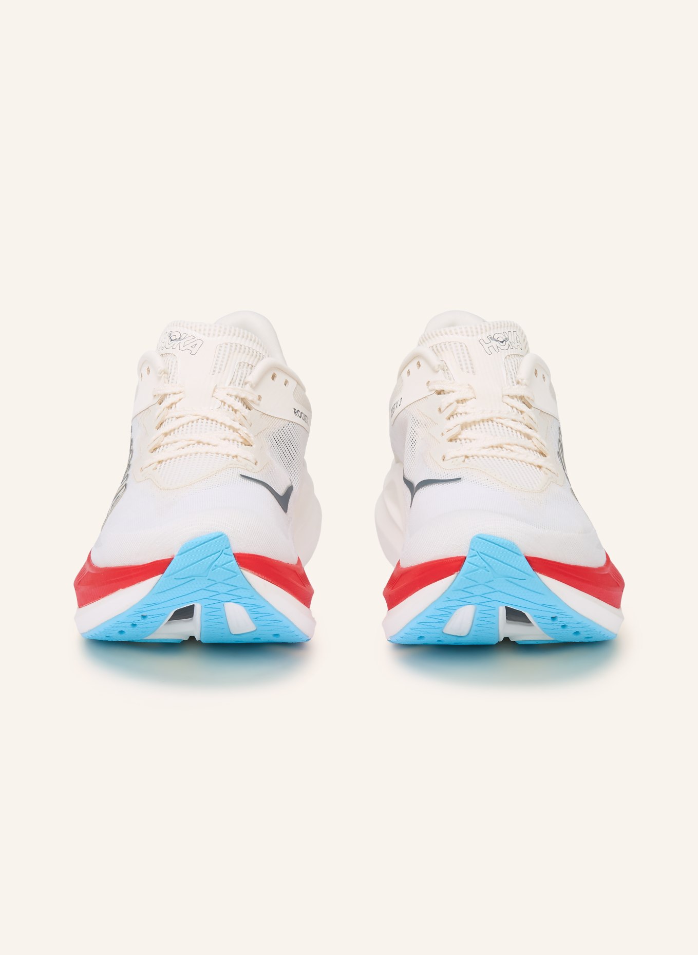 HOKA Laufschuhe U ROCKET X 3: WEISS / DUNKELGRAU