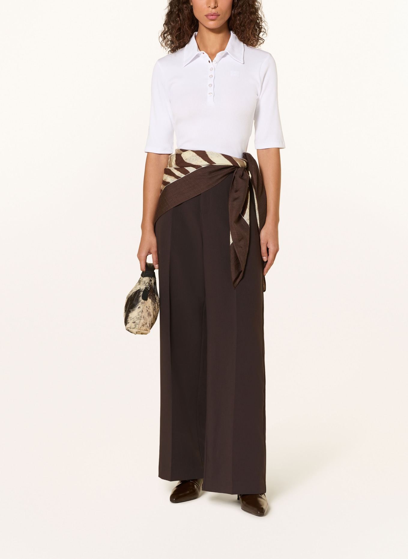 GESTUZ Jersey-Poloshirt GZDREW: WEISS