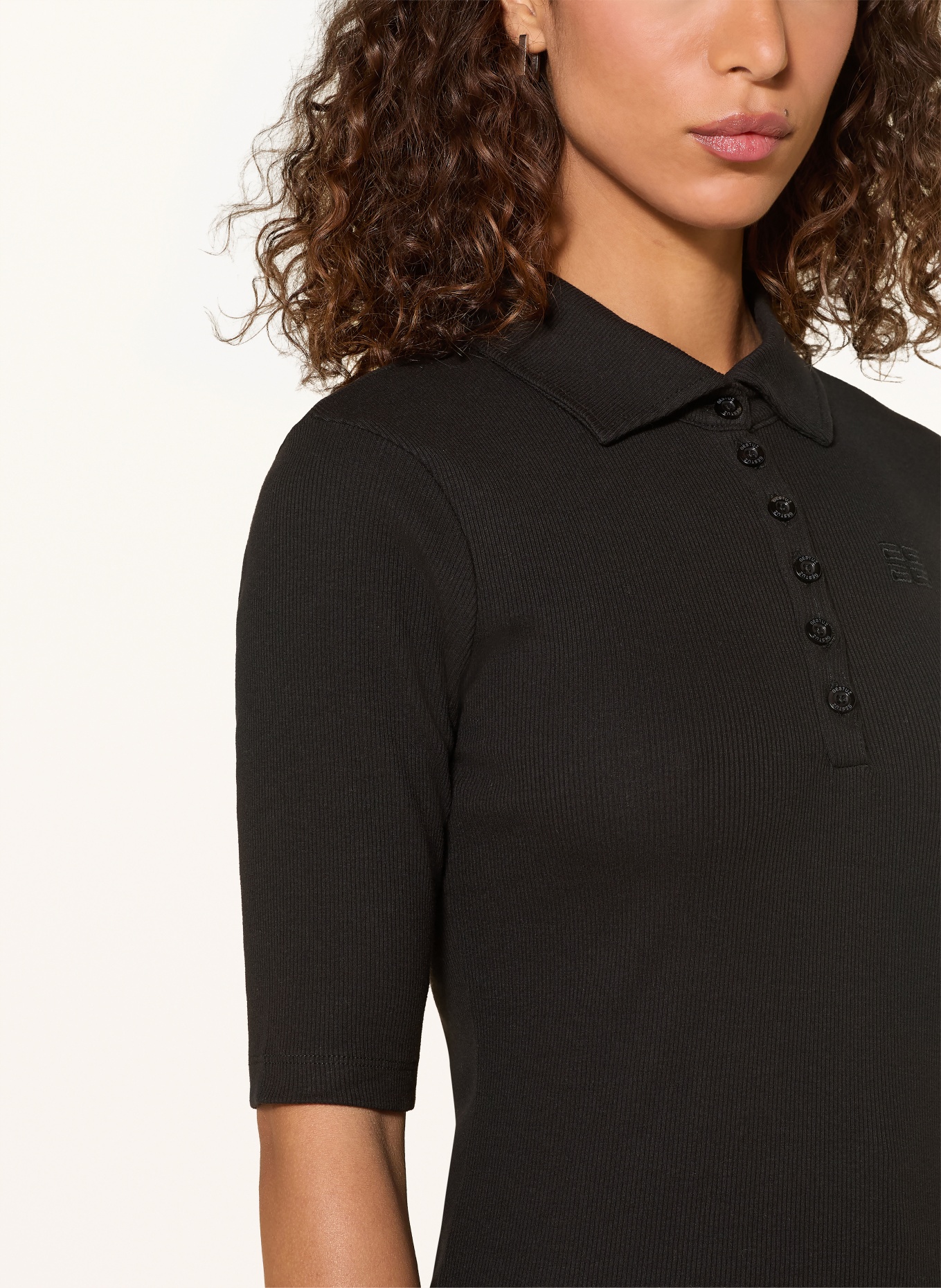 GESTUZ Jersey-Poloshirt GZDREW: SCHWARZ