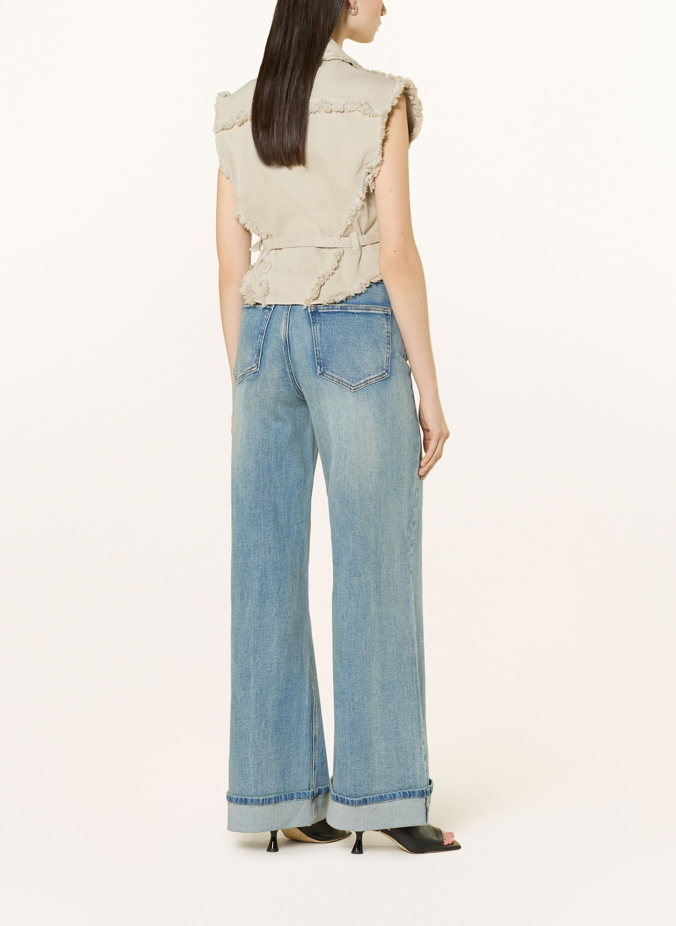 GESTUZ Wide Leg Jeans GZSARA: 104590 Washed blue