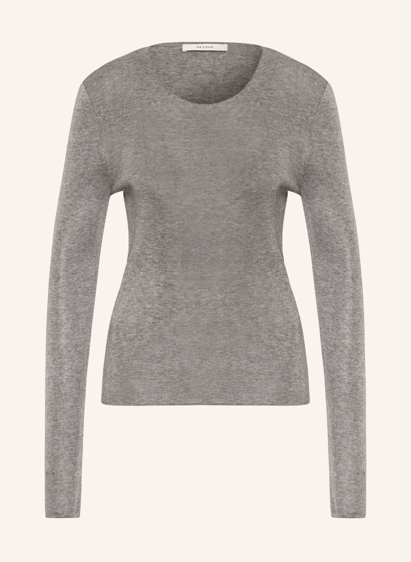 GESTUZ Sweter GZASIA: JASNOCZARY