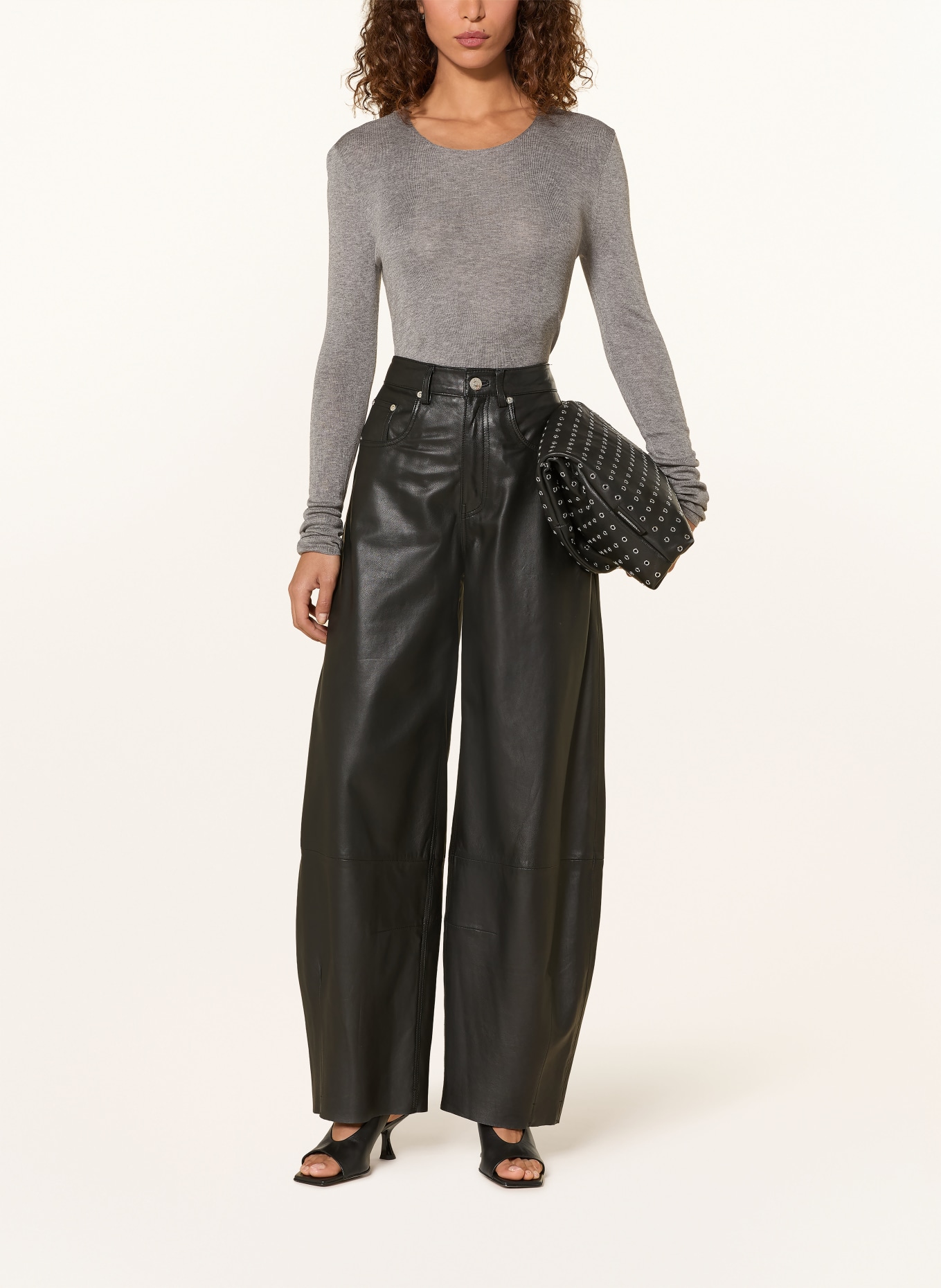 GESTUZ Sweter GZASIA: JASNOCZARY