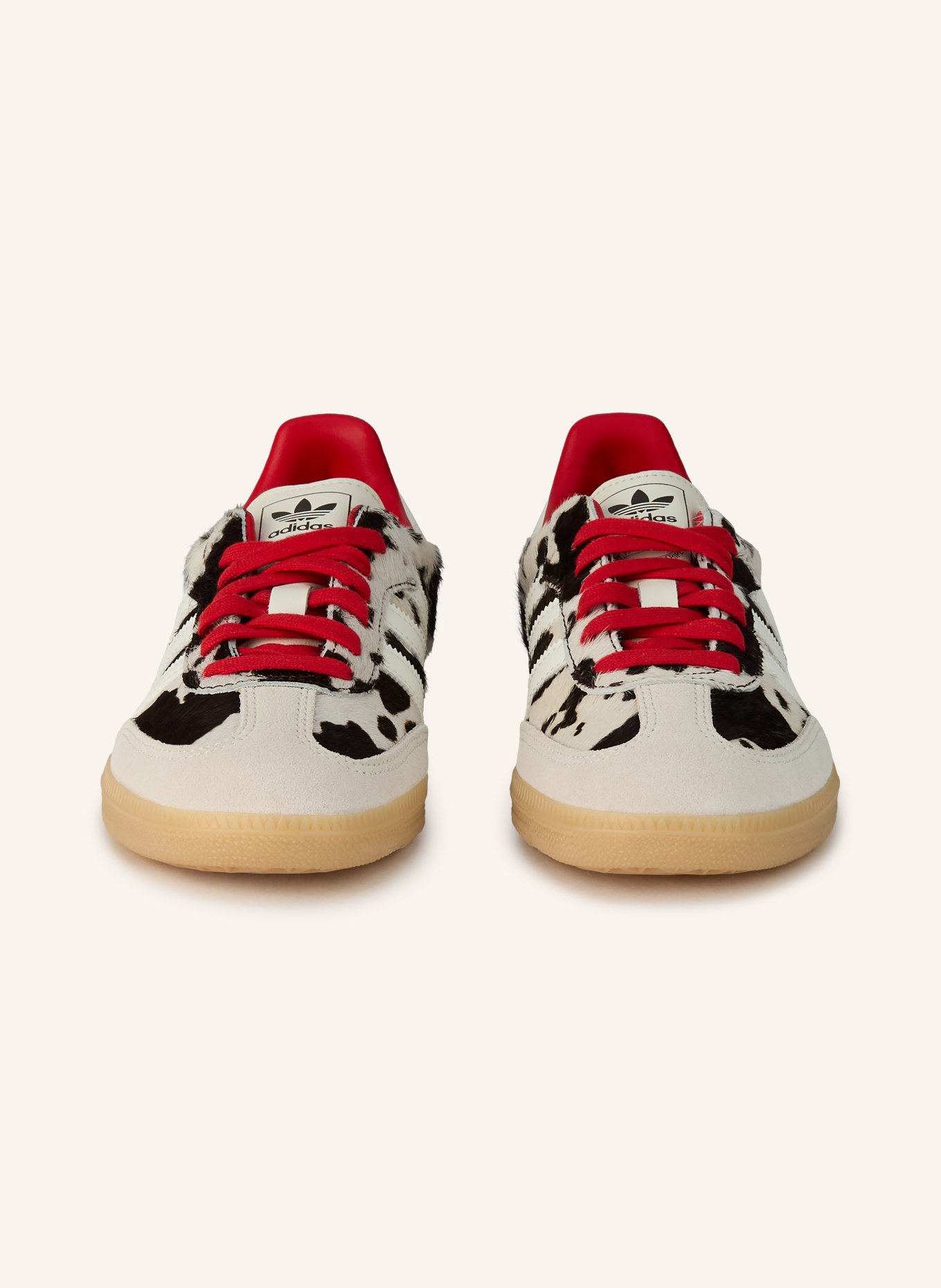 adidas Originals Sneakersy SAMBA OG: BEŻOWY / CZERWONY / CZARNY