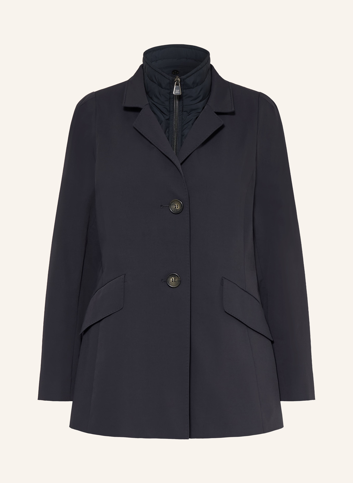 CINZIA ROCCA Jacket with removable panel: DARK BLUE