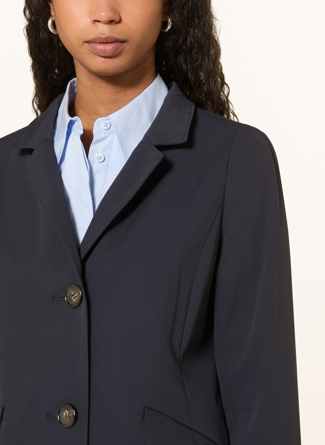 CINZIA ROCCA Jacket with removable panel: DARK BLUE