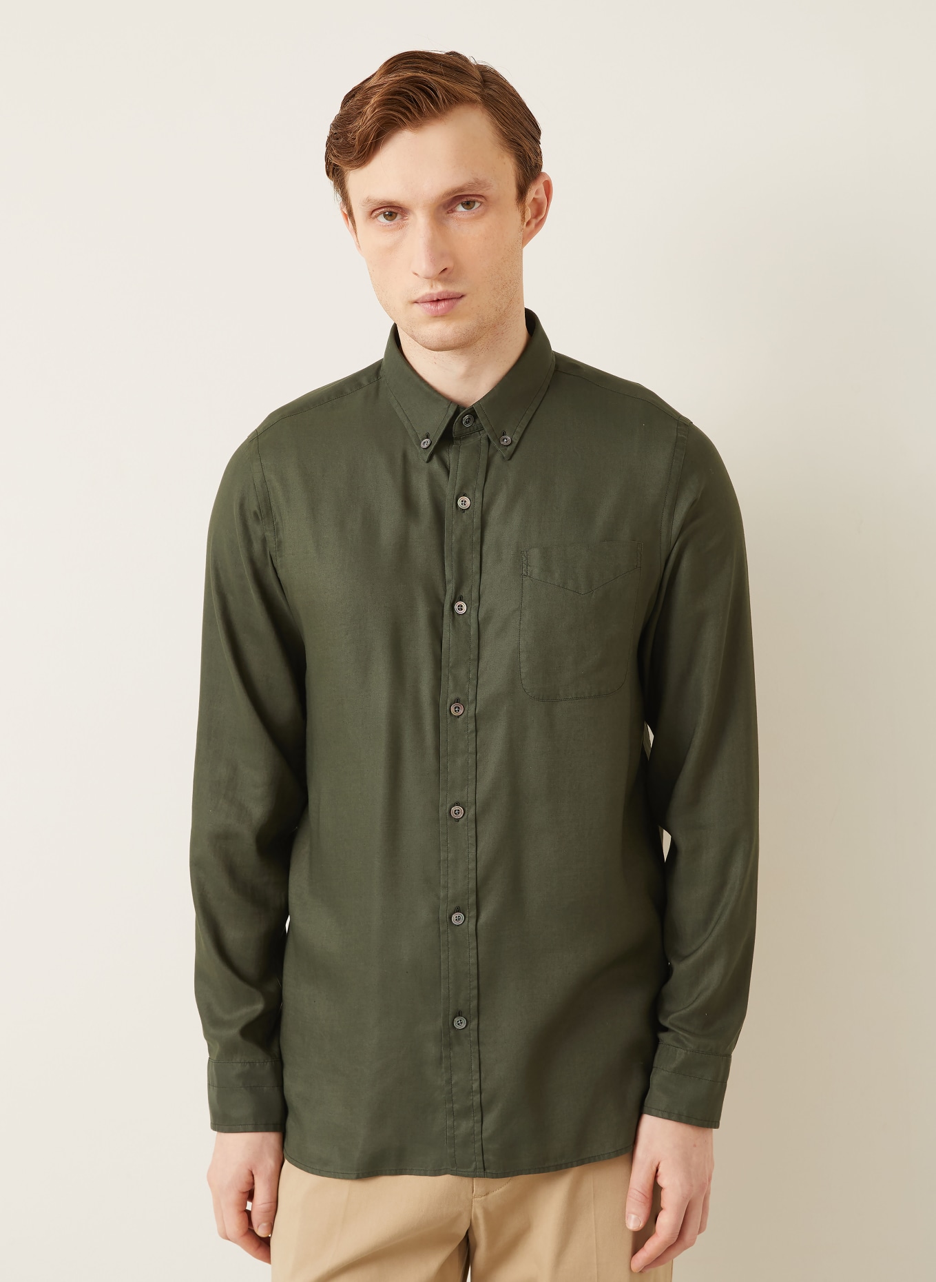 TOM FORD Hemd Slim Fit: KHAKI