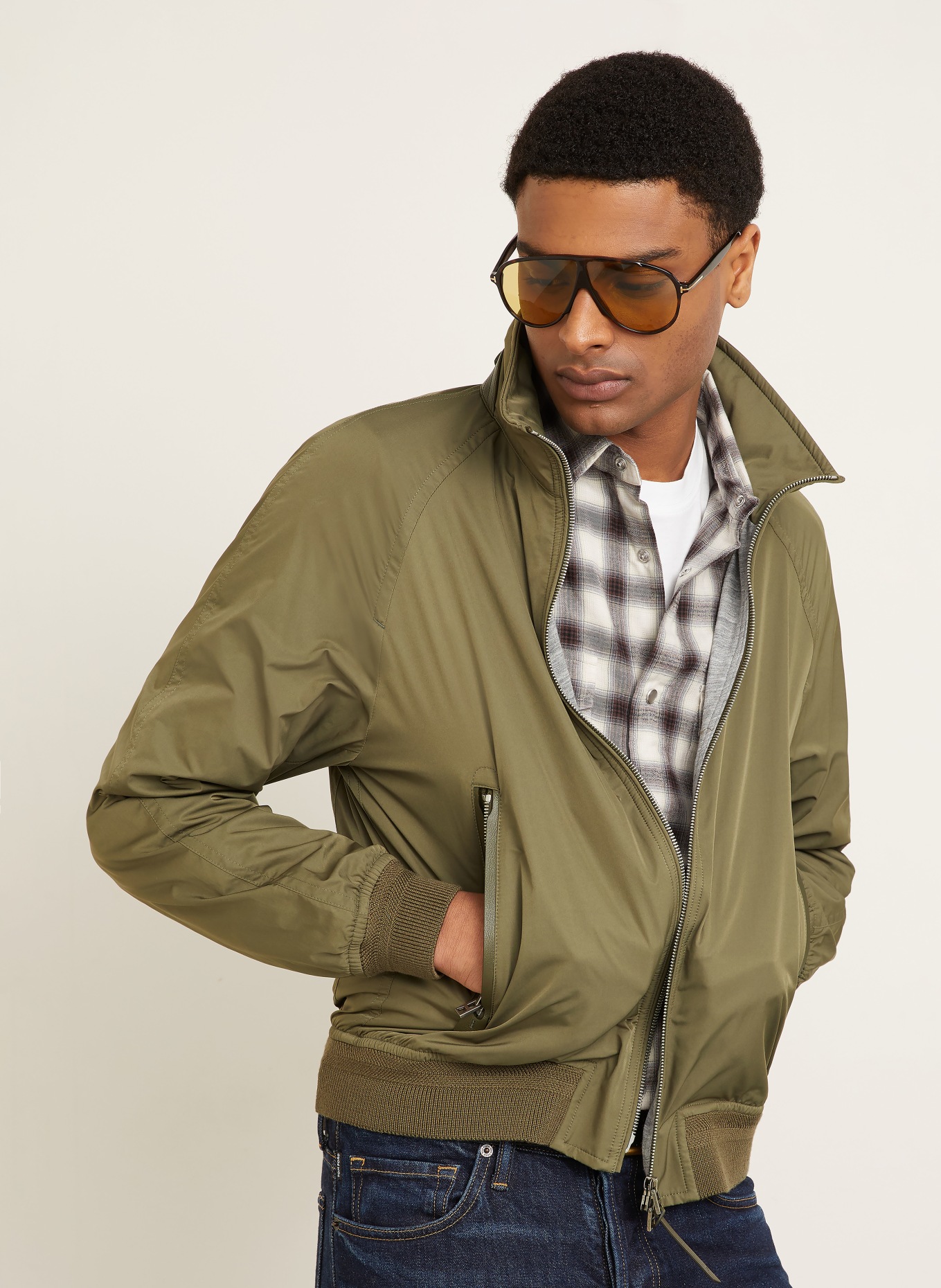 TOM FORD Blouson: OLIV