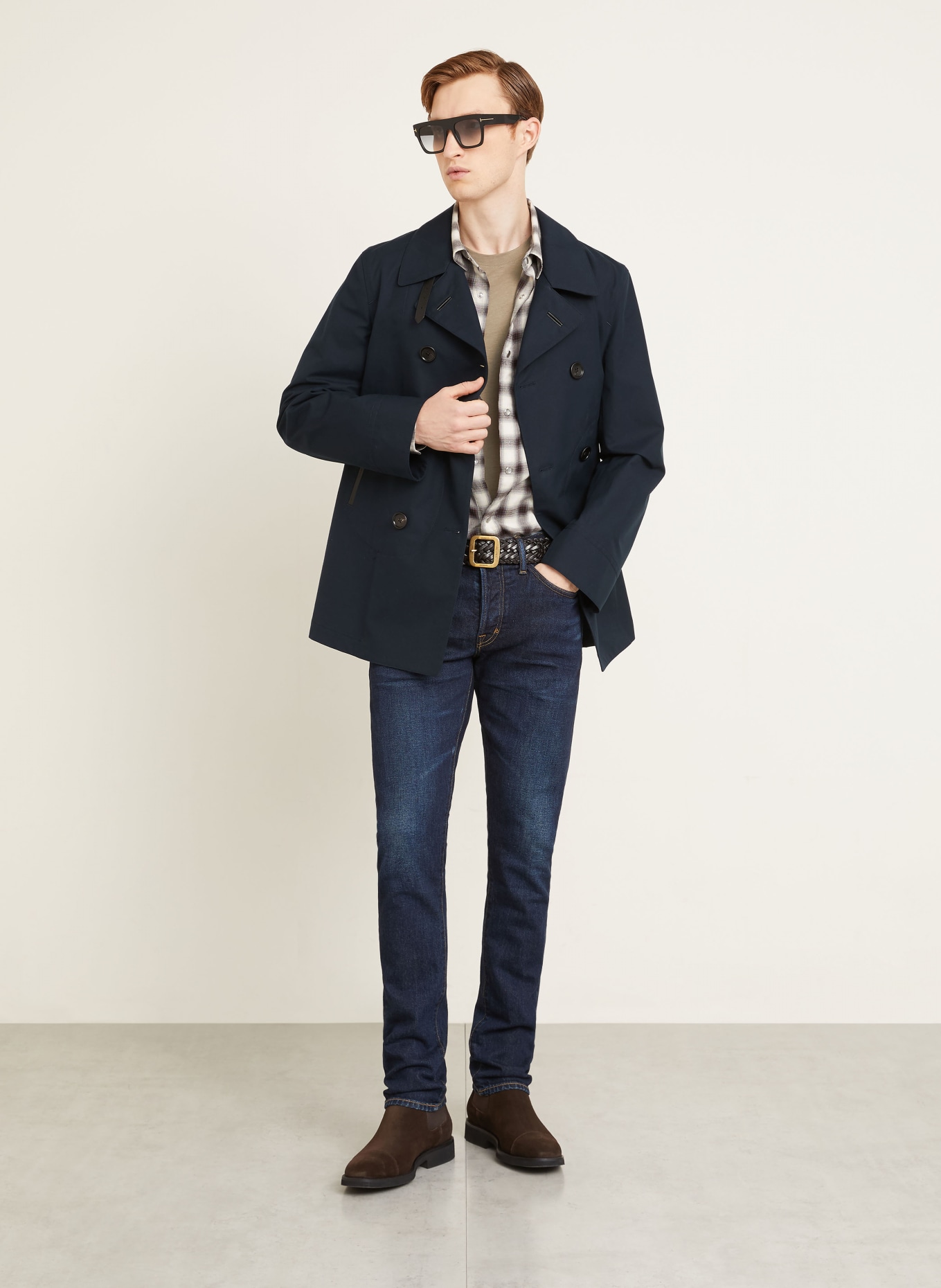 TOM FORD Cabanmantel: DUNKELBLAU