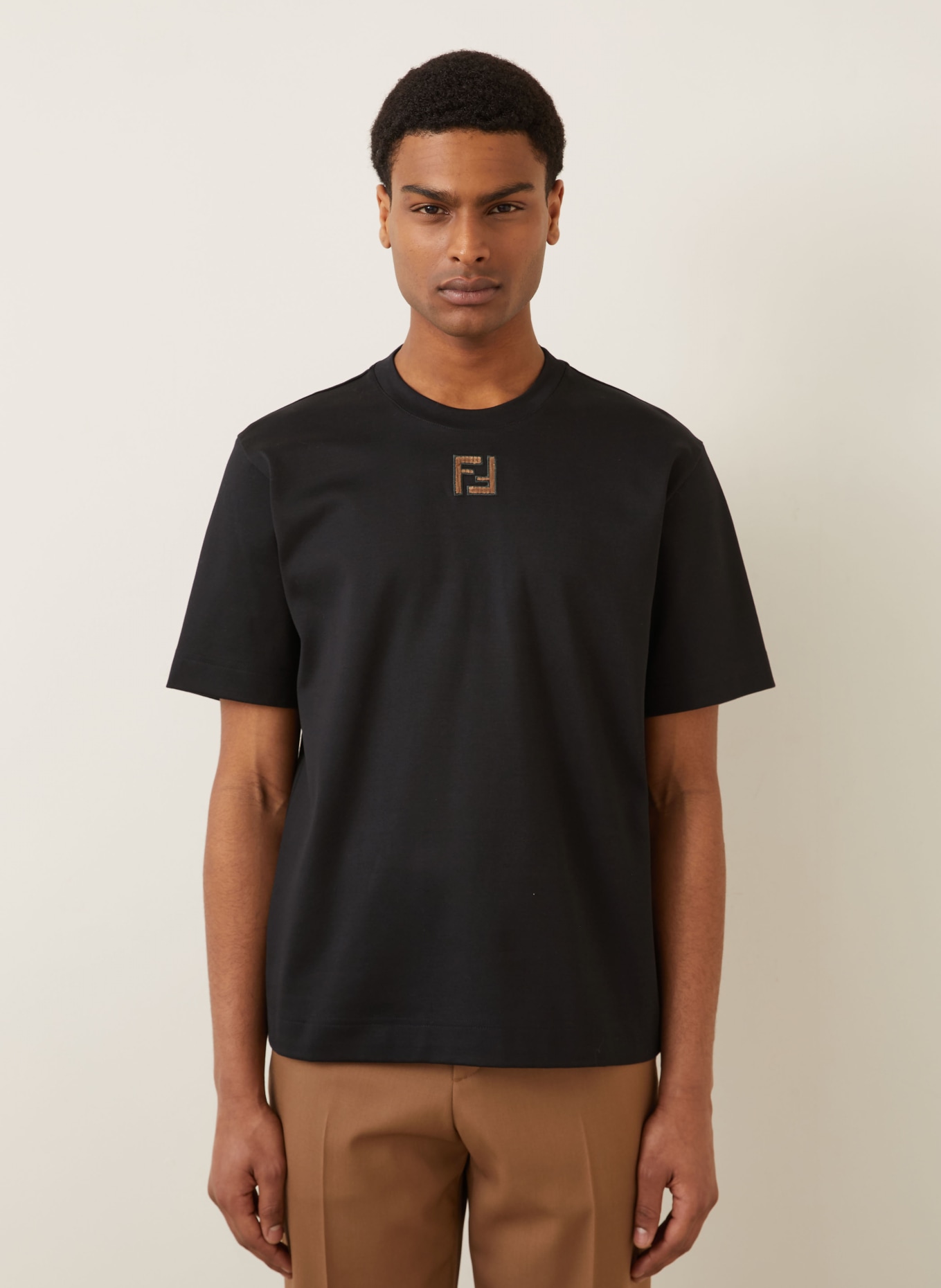 FENDI T-shirt: BLACK