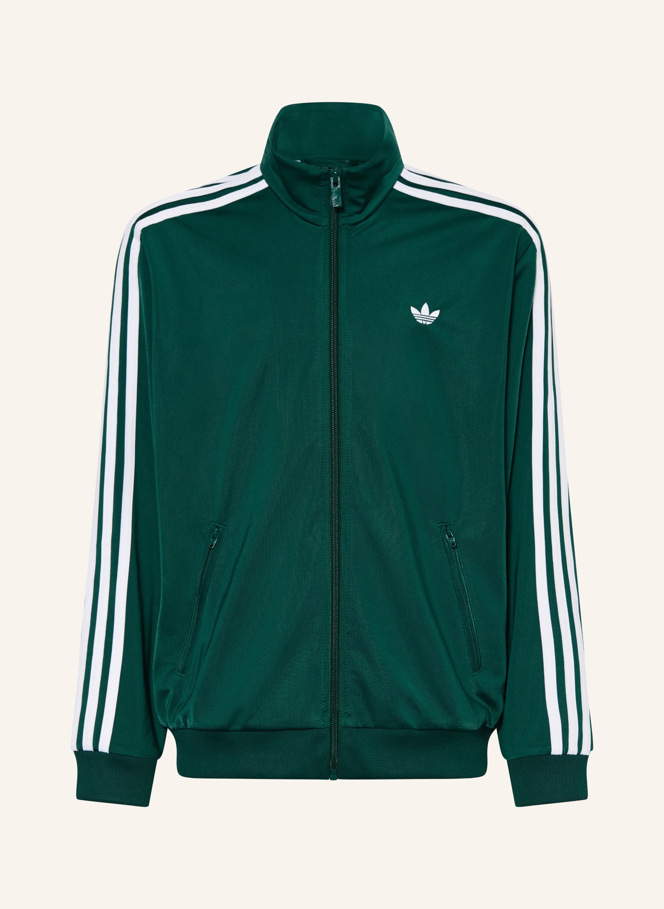 adidas Originals kurtka treningowa: CIEMNOZIELONY / BIAŁY