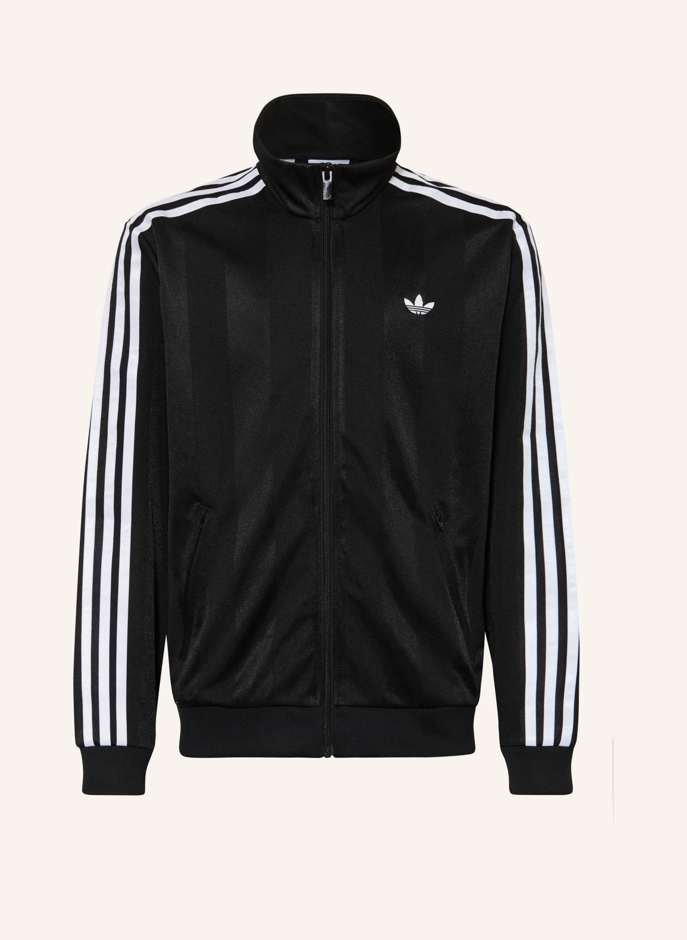 adidas Originals Trainingsjacke FIREBIRD LOOSE JACQUARD TRACK TOP: SCHWARZ / WEISS