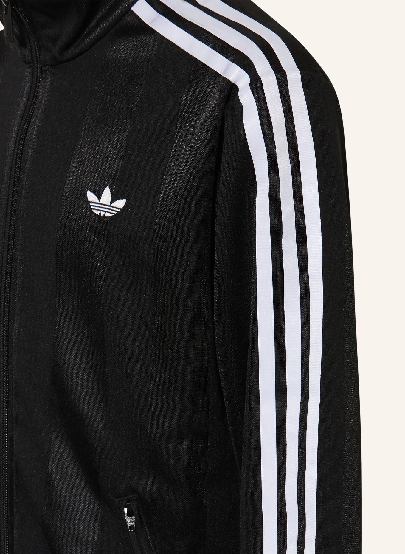 adidas Originals Trainingsjacke FIREBIRD LOOSE JACQUARD TRACK TOP: SCHWARZ / WEISS