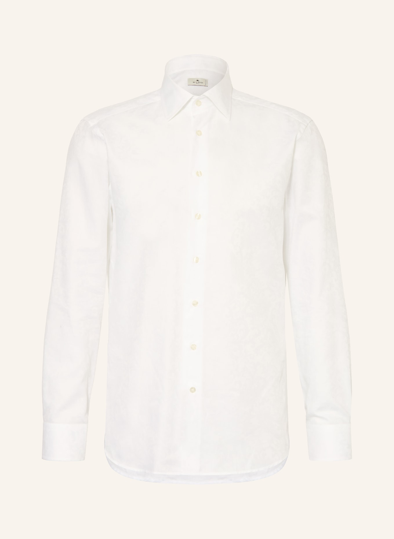 ETRO Jacquard-Hemd Slim Fit: WEISS