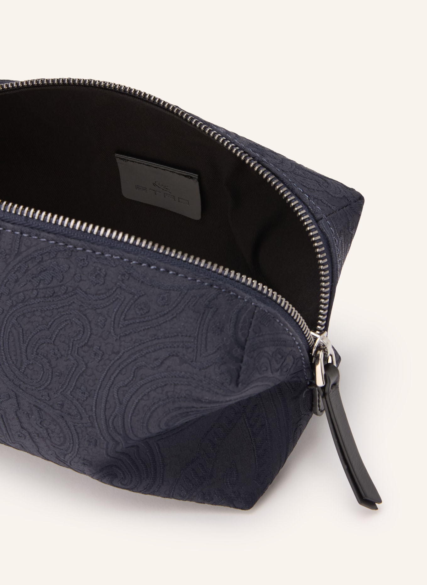 ETRO Kosmetiktasche: DUNKELBLAU / PLATIN