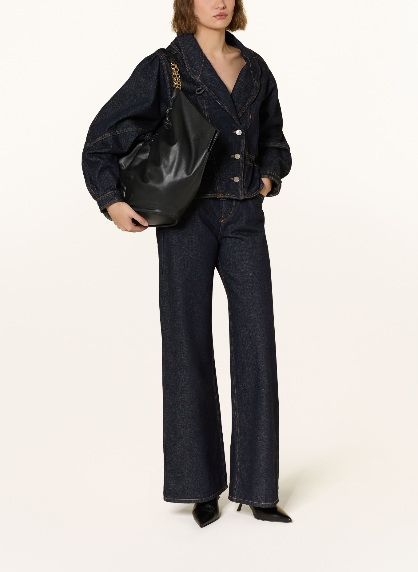 COCCINELLE Shopper SMASH: SCHWARZ / GOLD