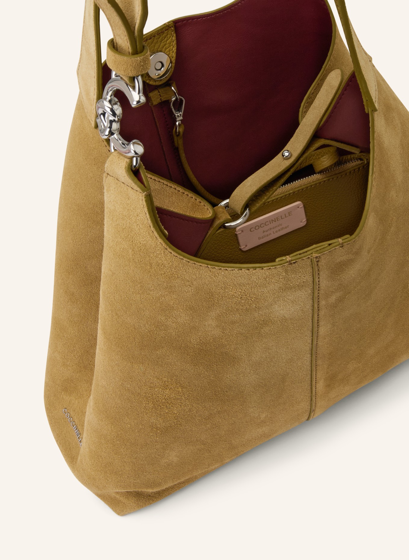 COCCINELLE Shopper with pouch: BEIGE