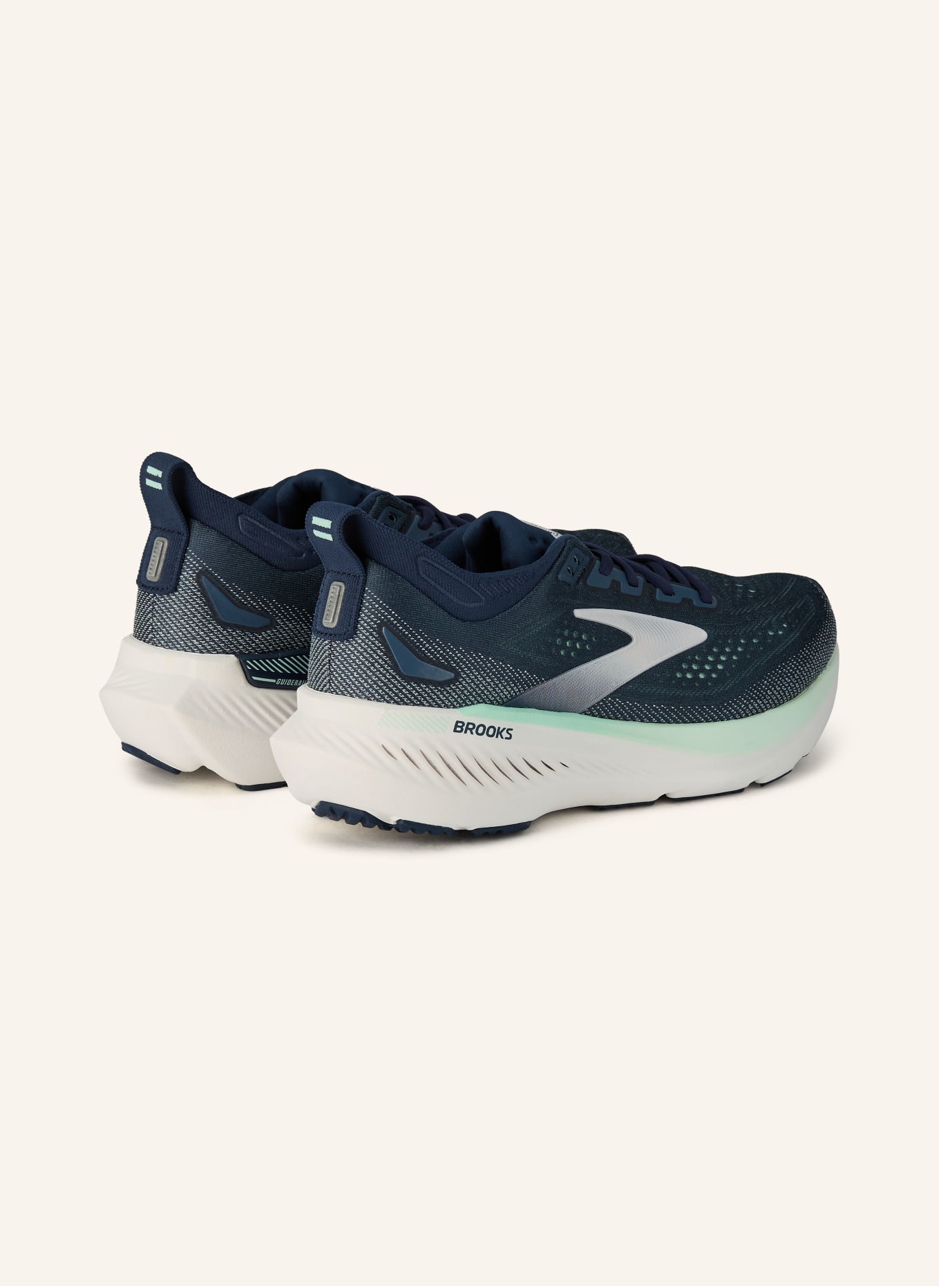 BROOKS GLYCERIN GTS 23 running shoes: DARK BLUE / ROSE / WHITE