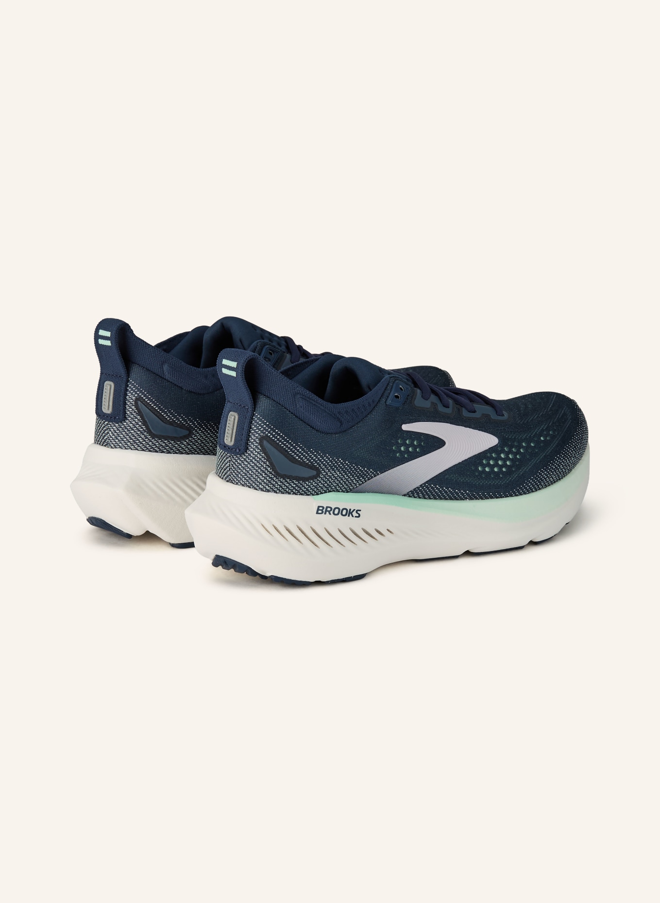 BROOKS GLYCERIN 23 running shoes: DARK BLUE / ROSE / WHITE