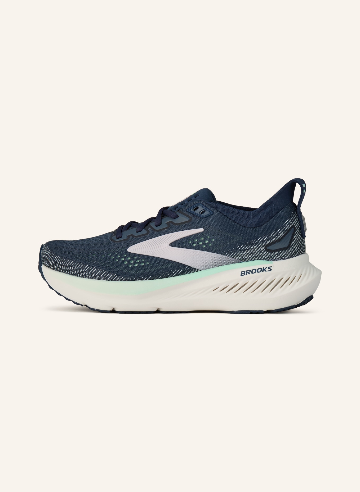 BROOKS GLYCERIN 23 running shoes: DARK BLUE / ROSE / WHITE