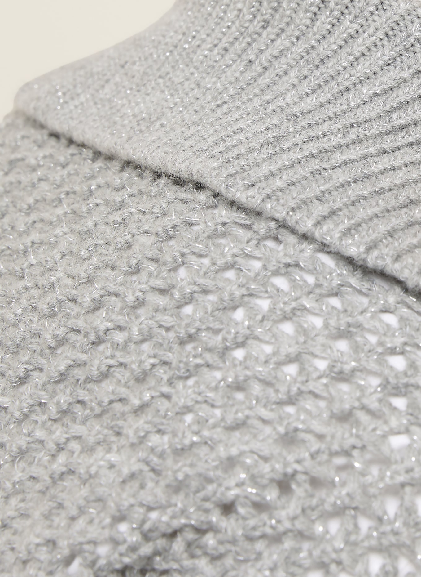 Max Mara Troyer TEQUILA mit Glitzergarn: GRAU