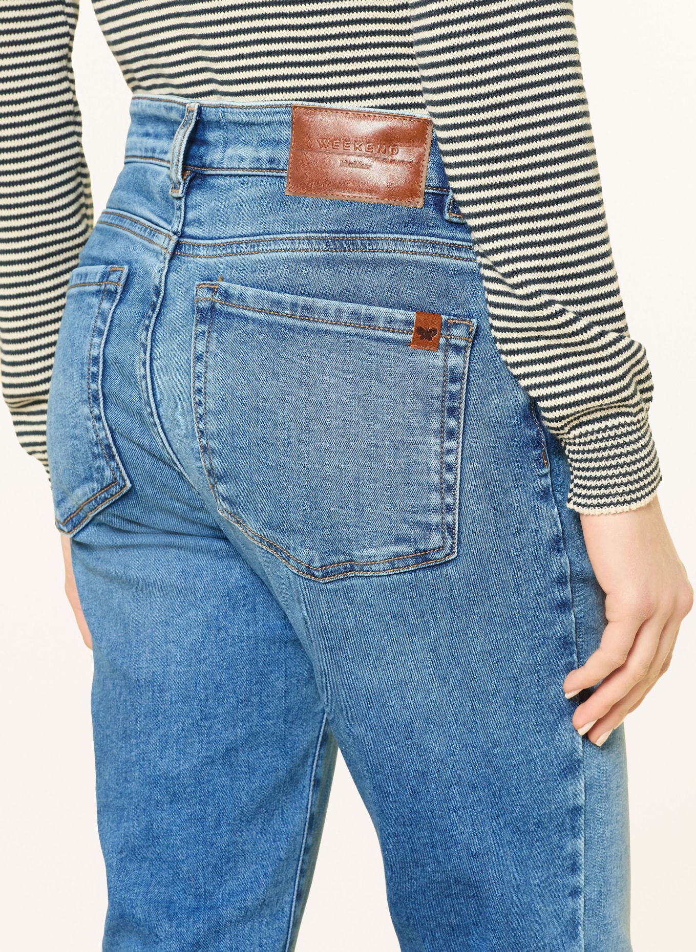 WEEKEND Max Mara Straight Jeans RAPALLO: 020 NAVY