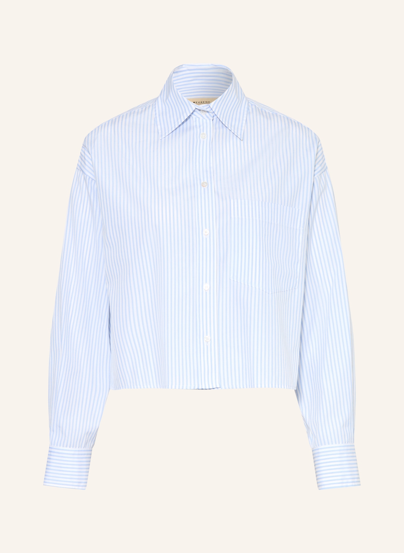 WEEKEND Max Mara Košile EDEN: TMAVĚ MODRÁ / BÍLÁ