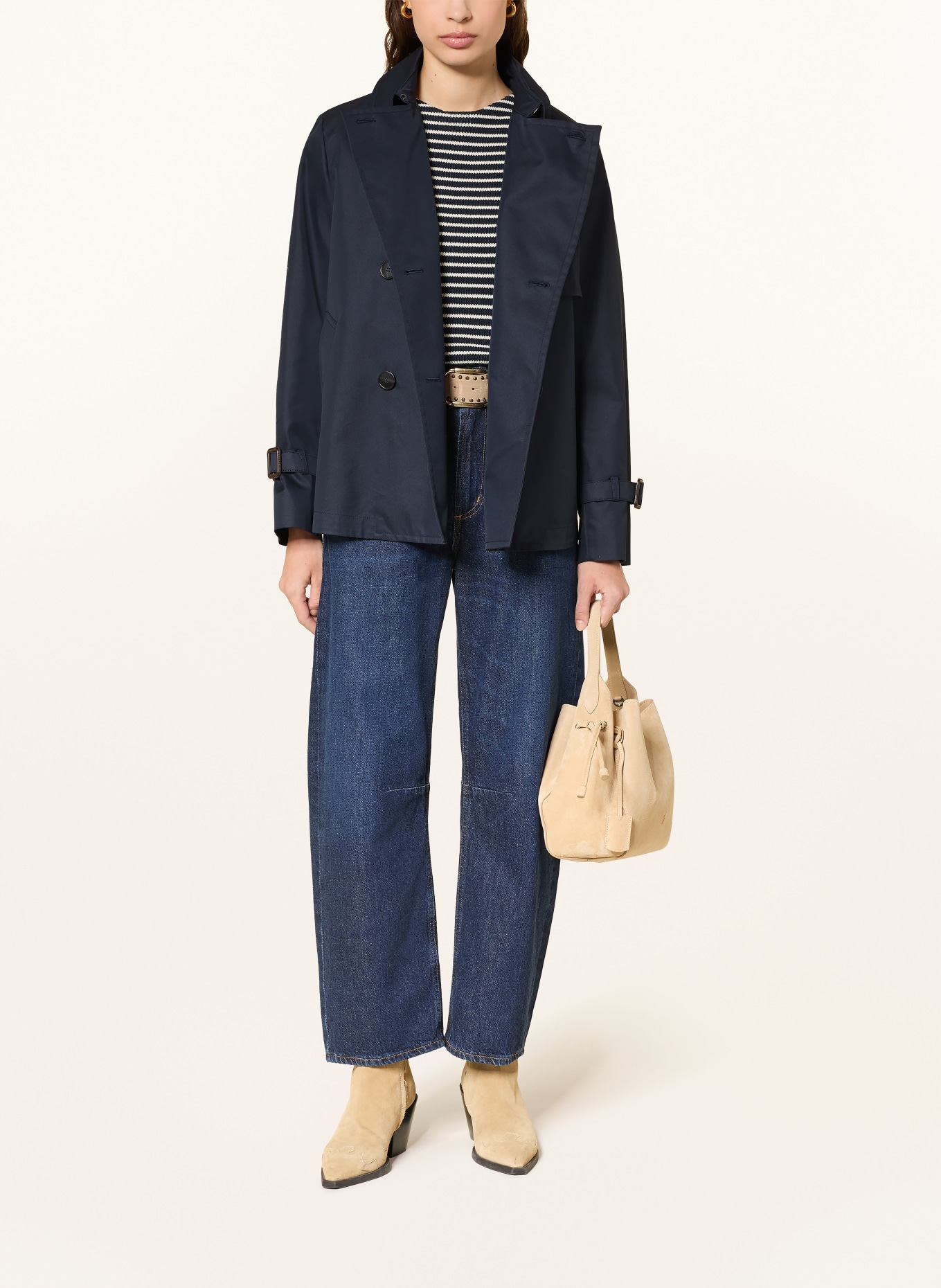 WEEKEND Max Mara BIGLIA trench coat: DARK BLUE