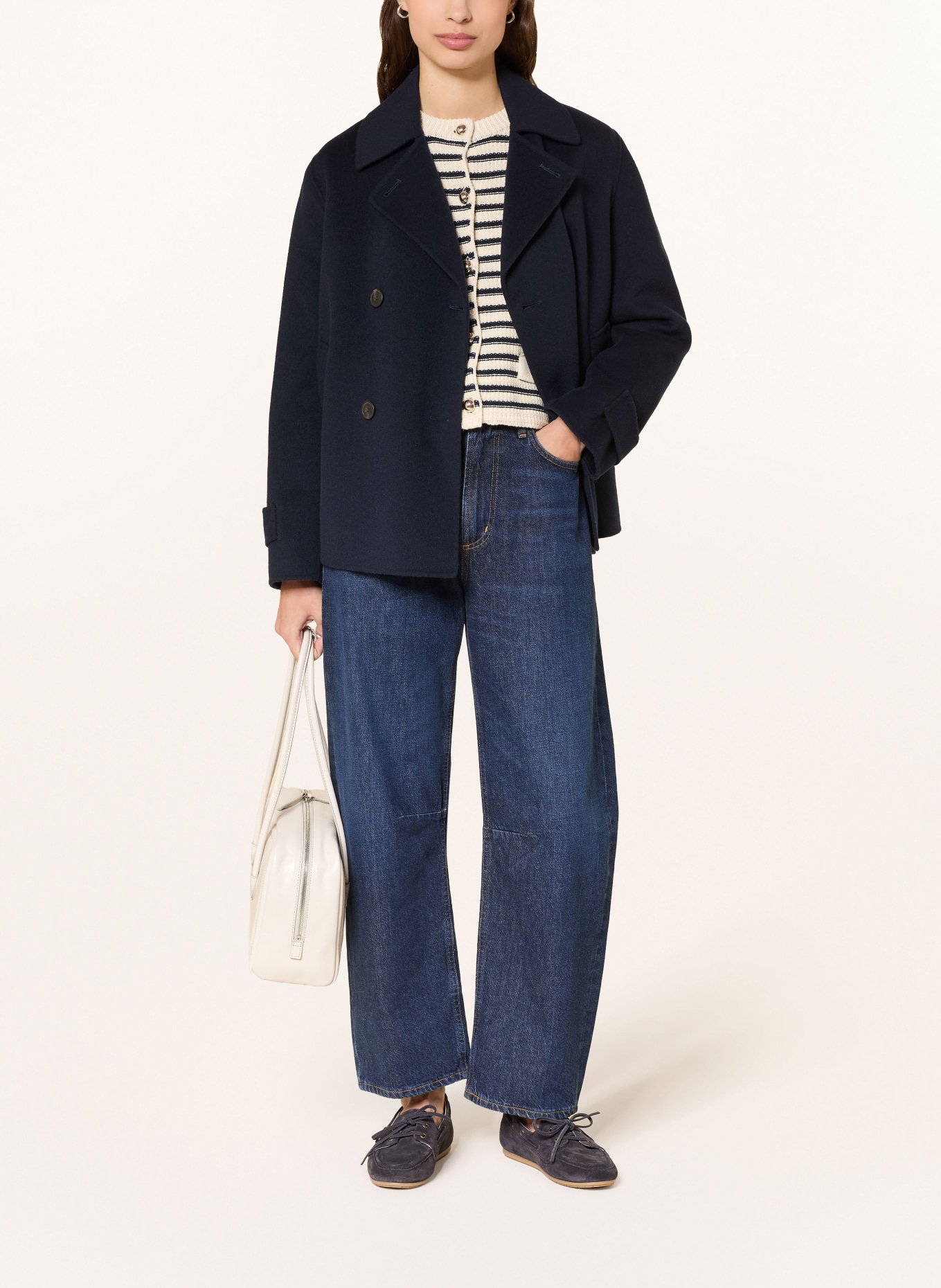 WEEKEND Max Mara FANTINO pea coat: DARK BLUE