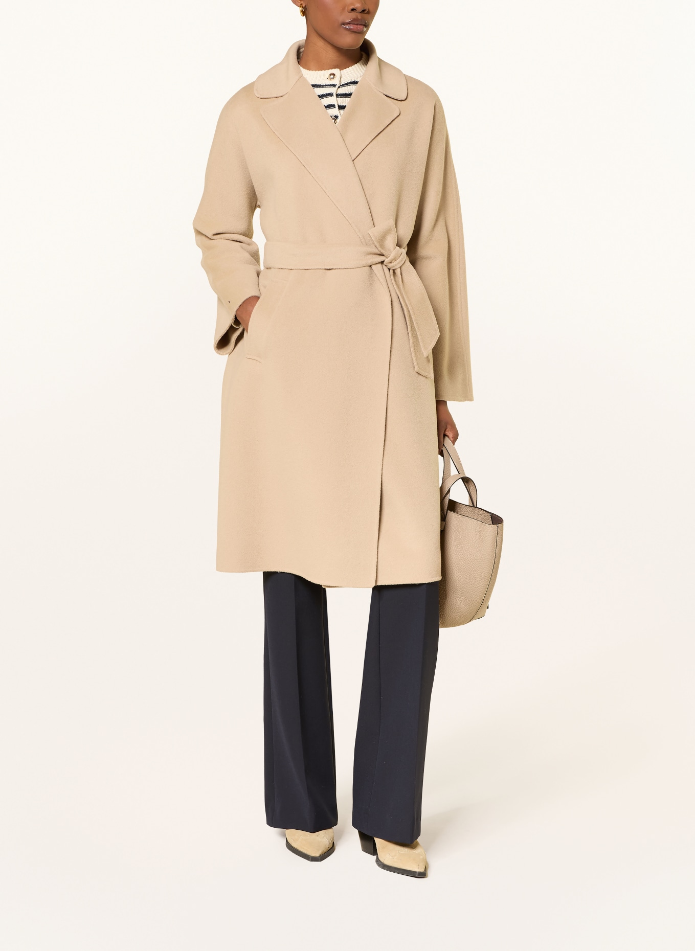WEEKEND Max Mara Wollmantel CIVADA: HELLBRAUN