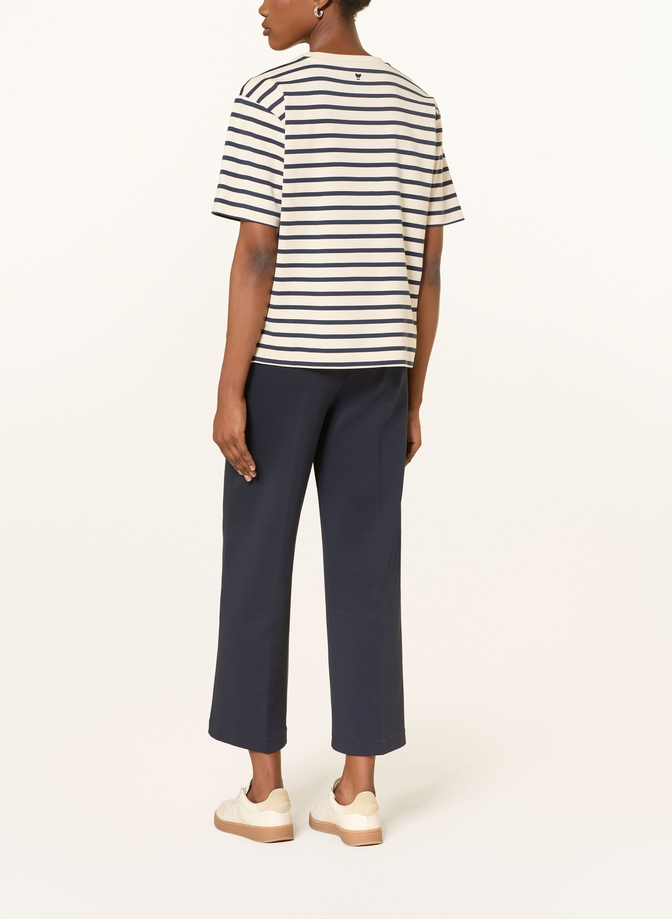 WEEKEND Max Mara MULTID T-shirt: CREAM / DARK BLUE