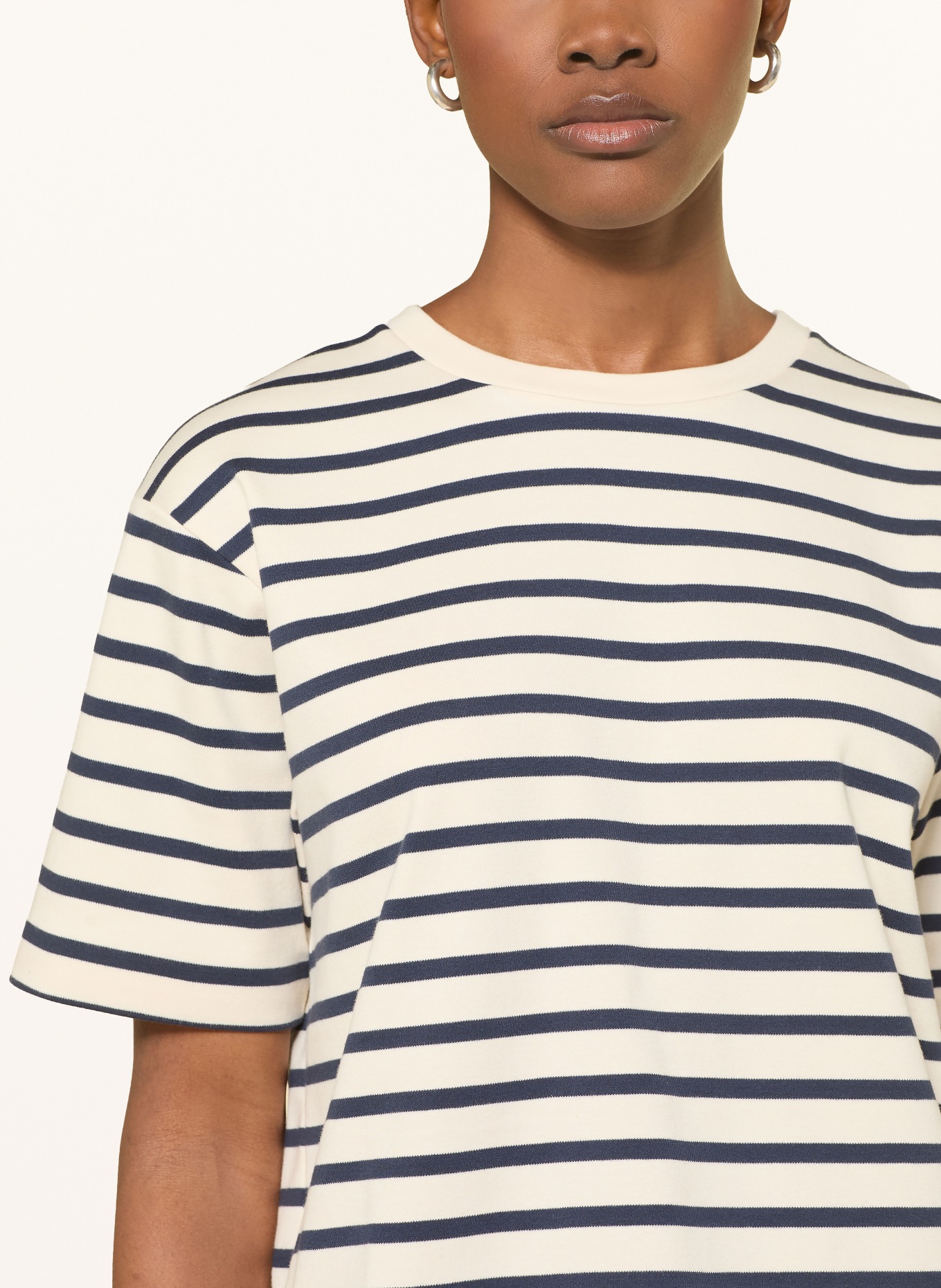 WEEKEND Max Mara MULTID T-shirt: CREAM / DARK BLUE