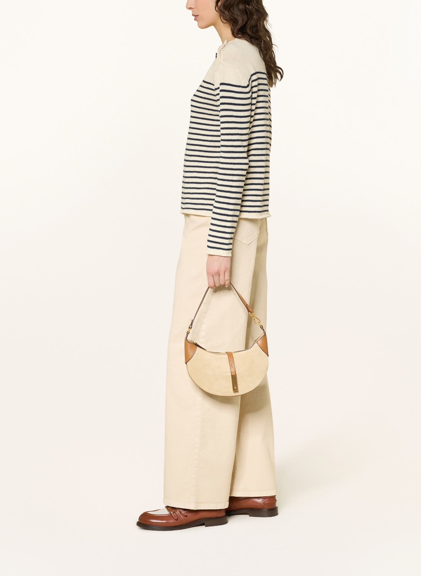 WEEKEND Max Mara Wide Leg Jeans MEDINA: 012 SAND