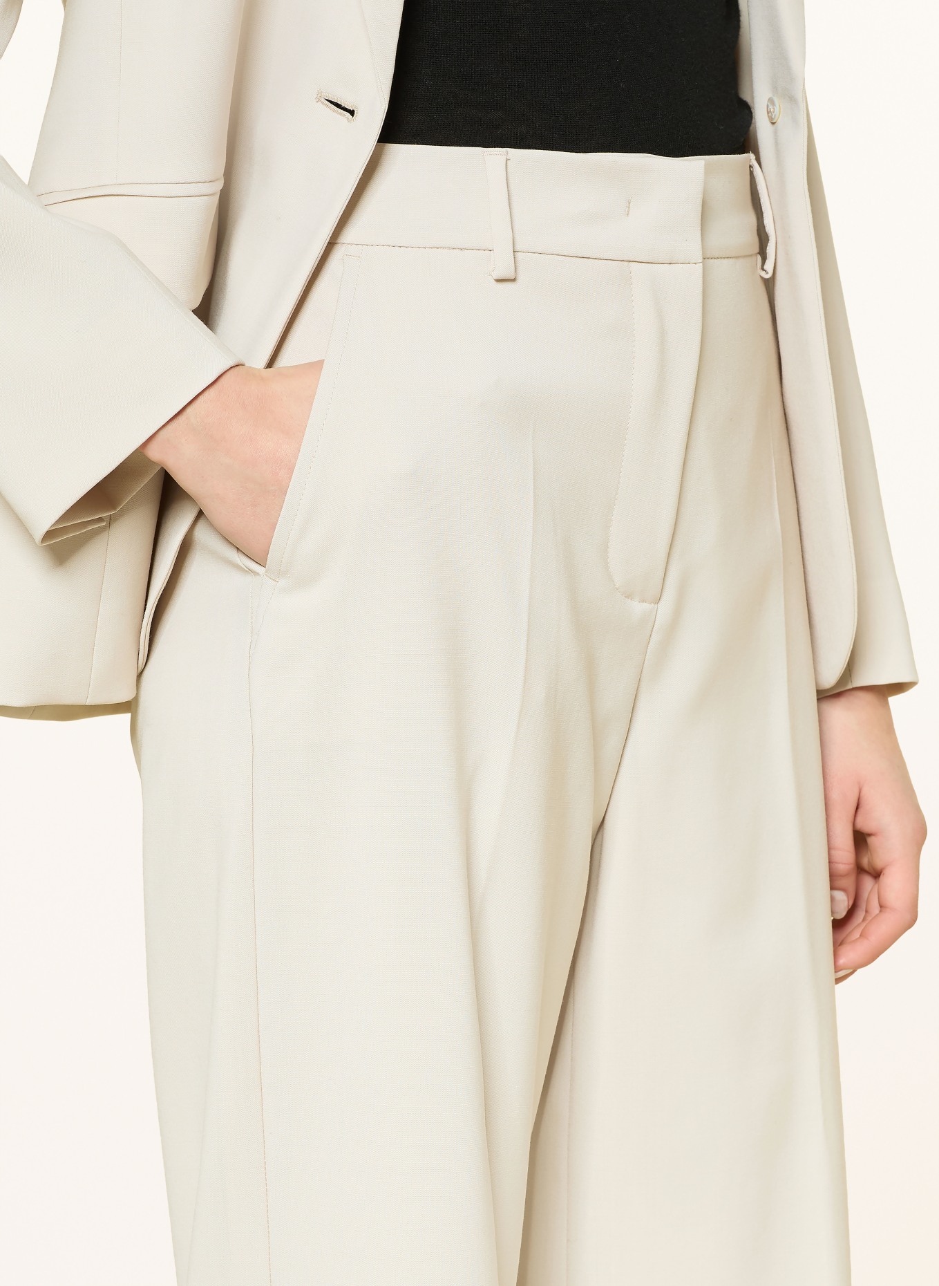 WEEKEND Max Mara Marlenehose CORONE: ECRU