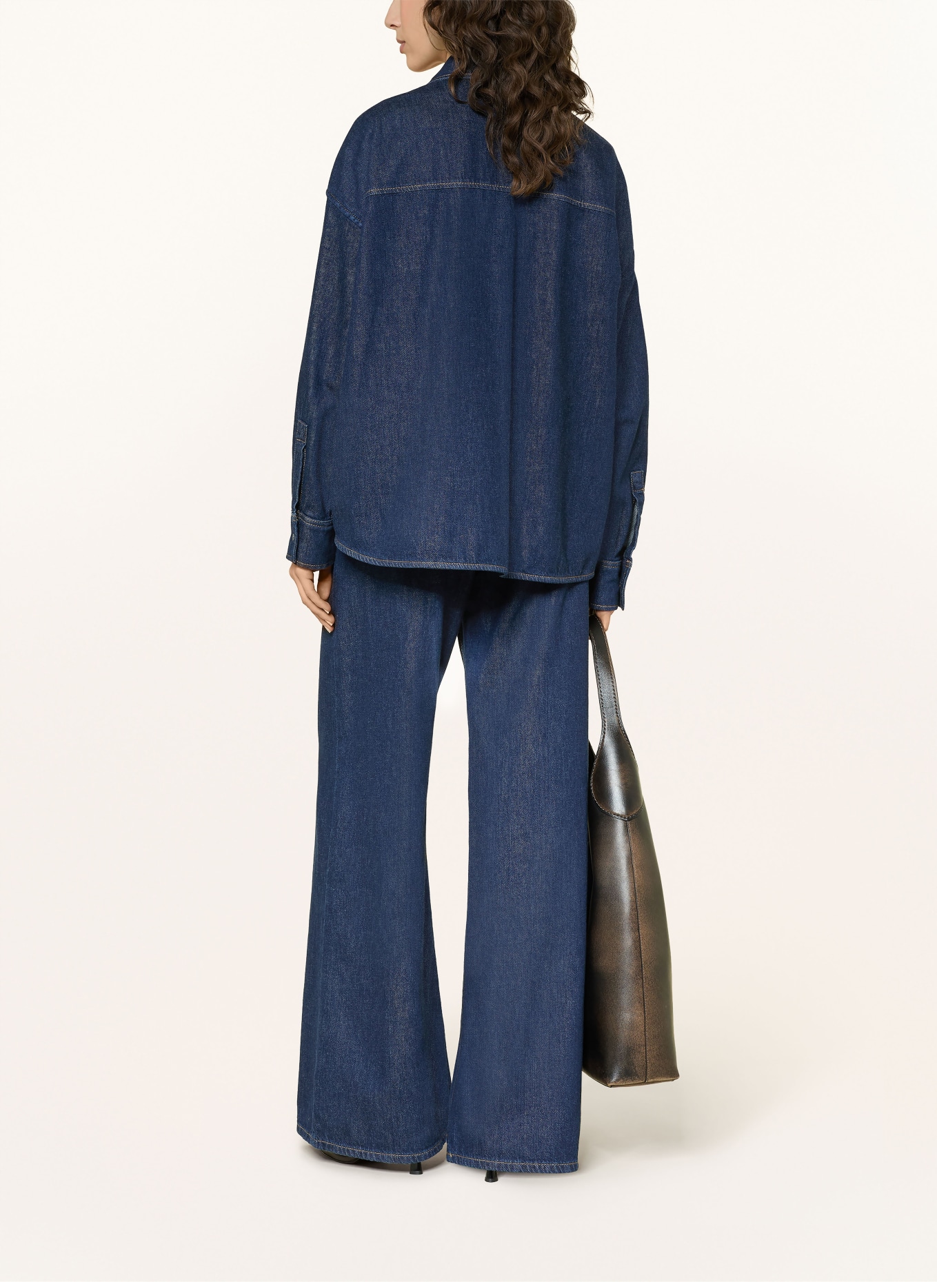 WEEKEND Max Mara Džínová košile FOGGIA: TMAVĚ MODRÁ