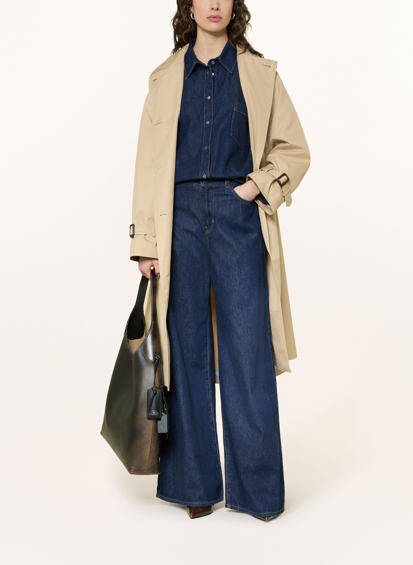 WEEKEND Max Mara Wide Leg Jeans VEGA: 001 NAVY