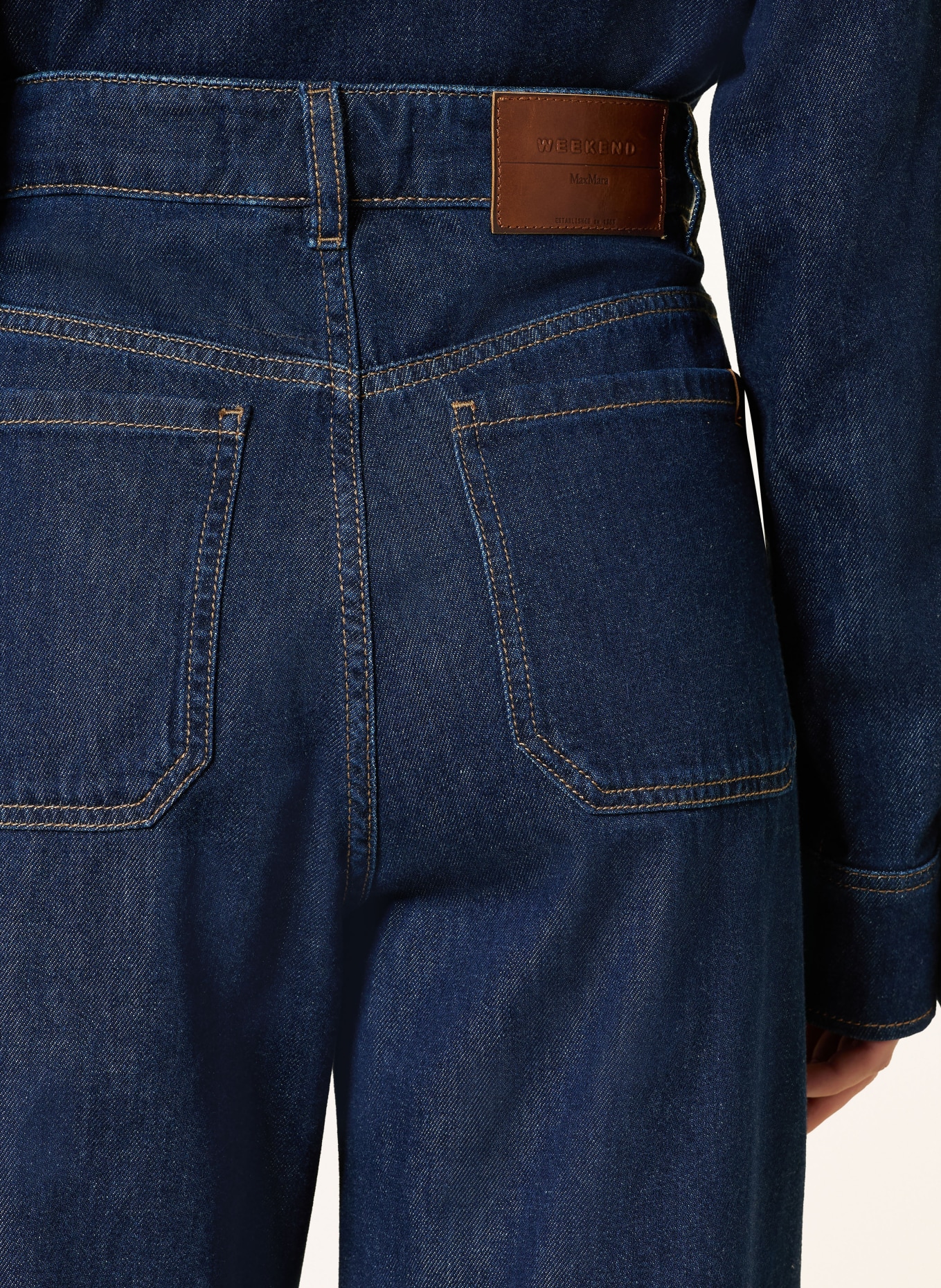 WEEKEND Max Mara Wide Leg Jeans VEGA: 001 NAVY