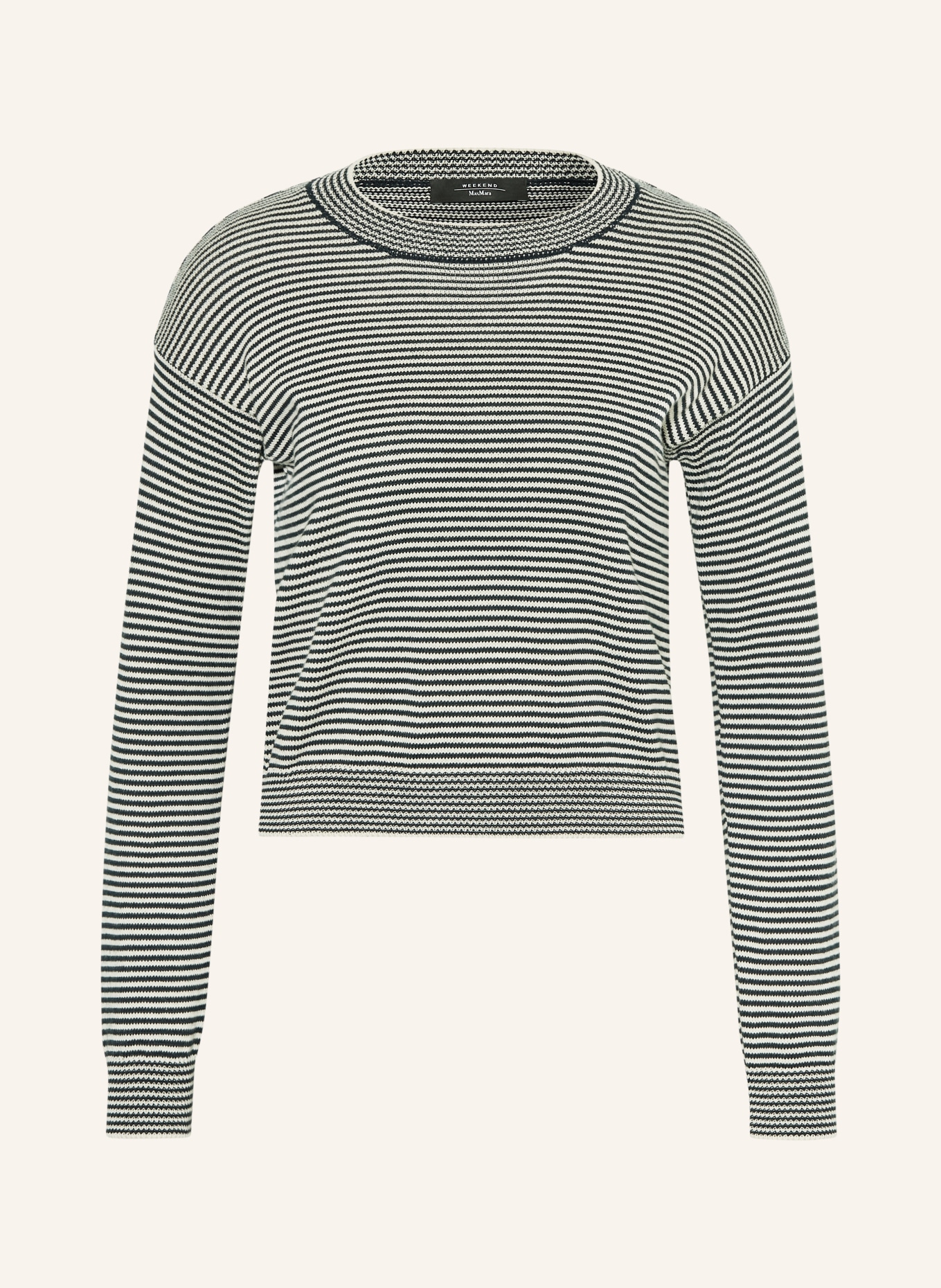 WEEKEND Max Mara Pullover GIOVANE: CREME / DUNKELBLAU