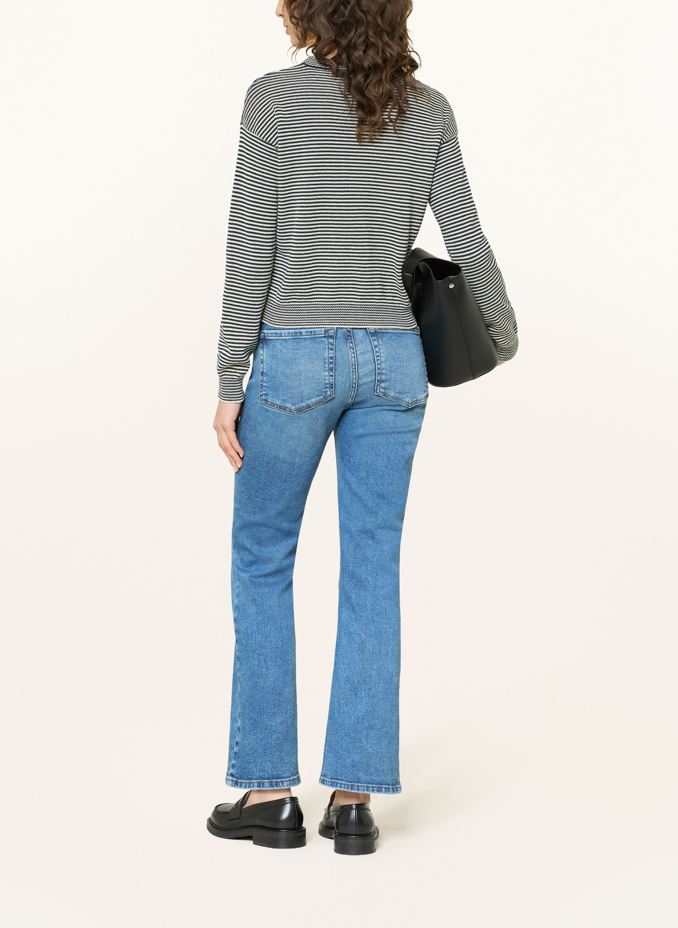 WEEKEND Max Mara Pullover GIOVANE: CREME / DUNKELBLAU